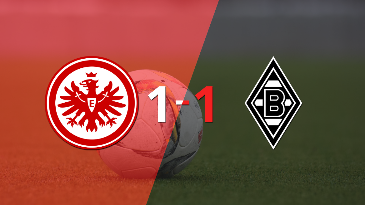 Eintracht Frankfurt y B. Mönchengladbach se repartieron los puntos en un 1 a 1
