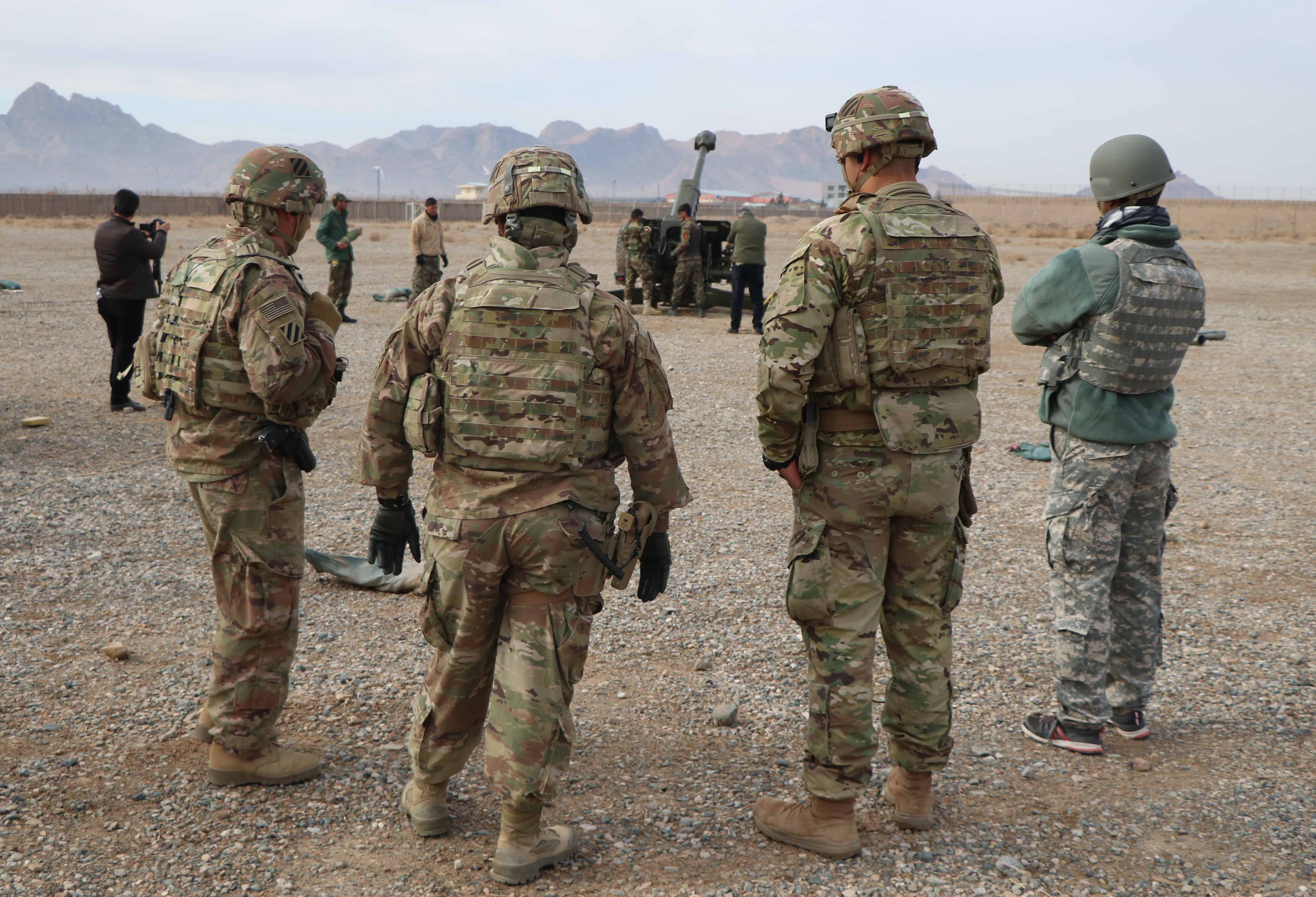 View of US soldiers, in a file photograph.  EFE/Jail Rezayee