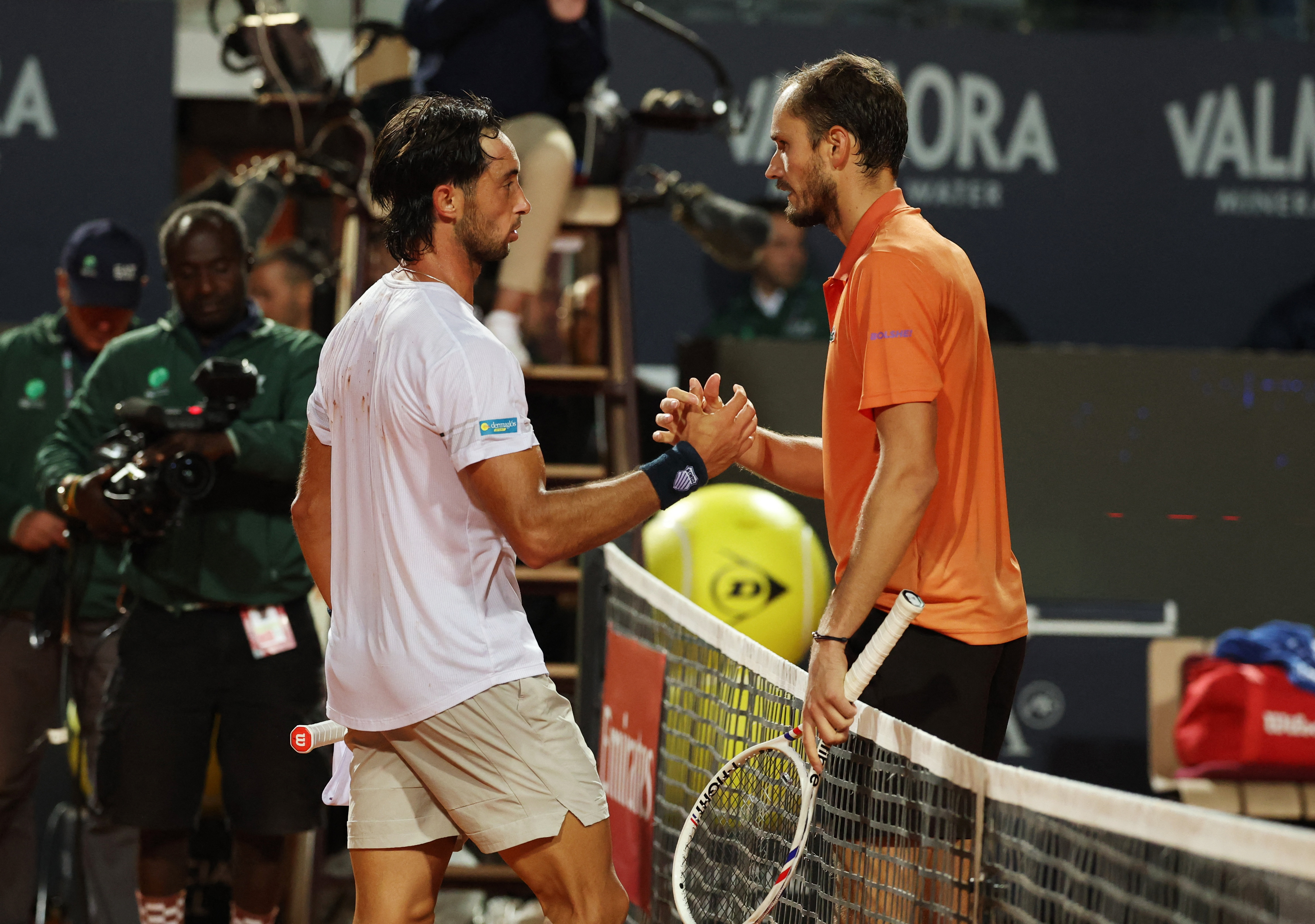 Thiago Tirante cay&oacute; ante Daniil Medvedev y se despidi&oacute; en octavos de final del Masters 1000 de Roma  