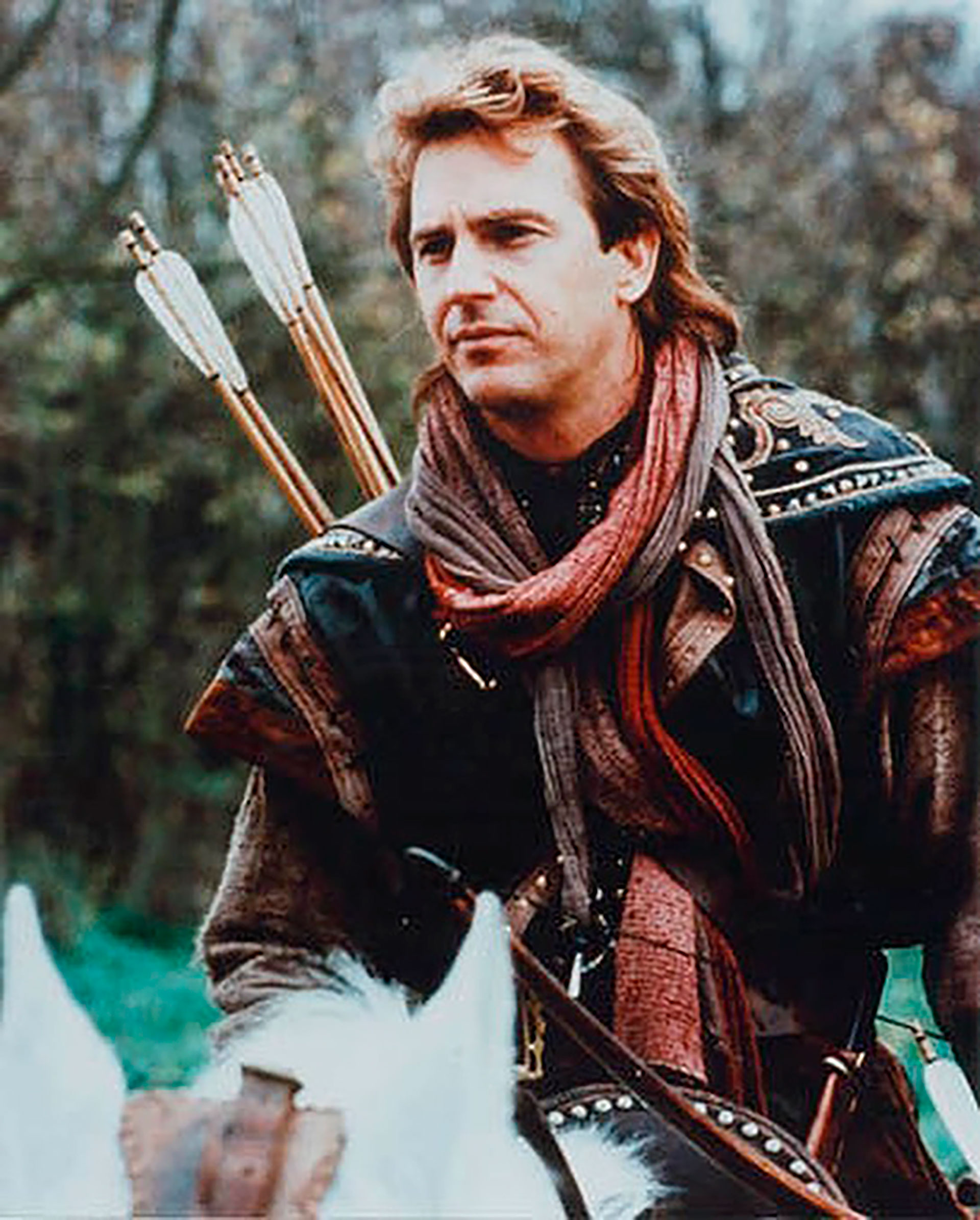 Kevin Costner como Robin Hood en pleno auge de su carrera como actor. (@kevincostnermodernwest)