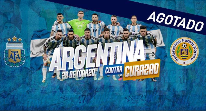 En poco más de una hora, se agotaron las entradas para Argentina vs Curazao, el segundo amistoso de la selección argentina 