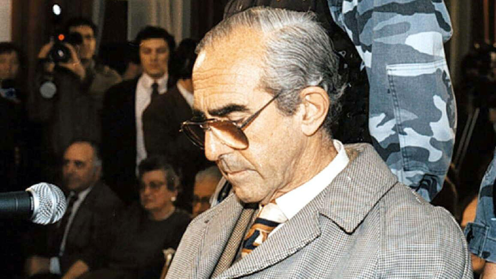 Ricardo Barreda durante la sentencia en la que se lo condenó a prisión perpetua por cometer uno de los crímenes más célebres de la historia argentina