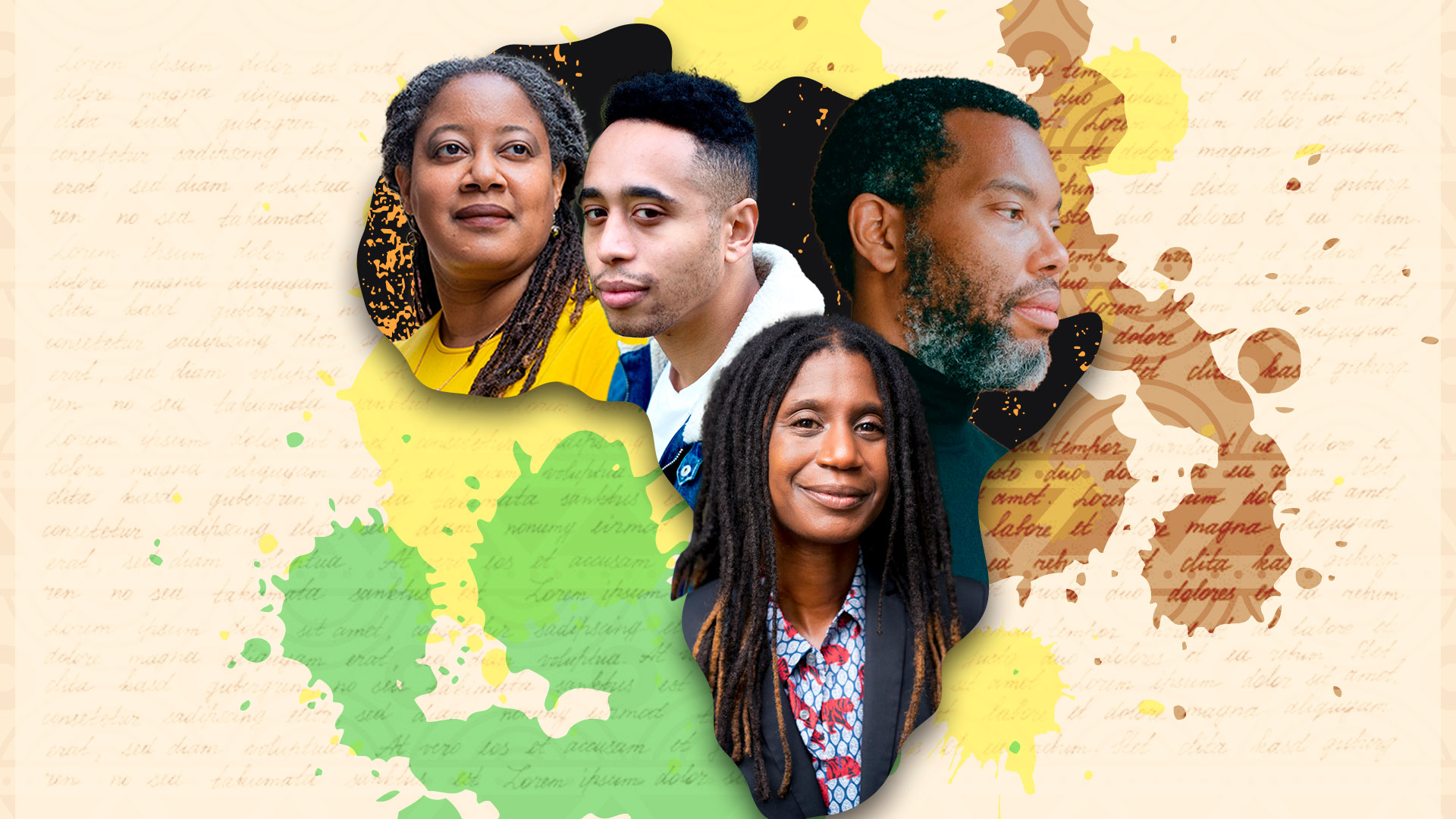 Cuatro voces de la literatura afroamericana que deberías leer. (Diseño a partir de fotografías: Jesús Avilés/Infobae).