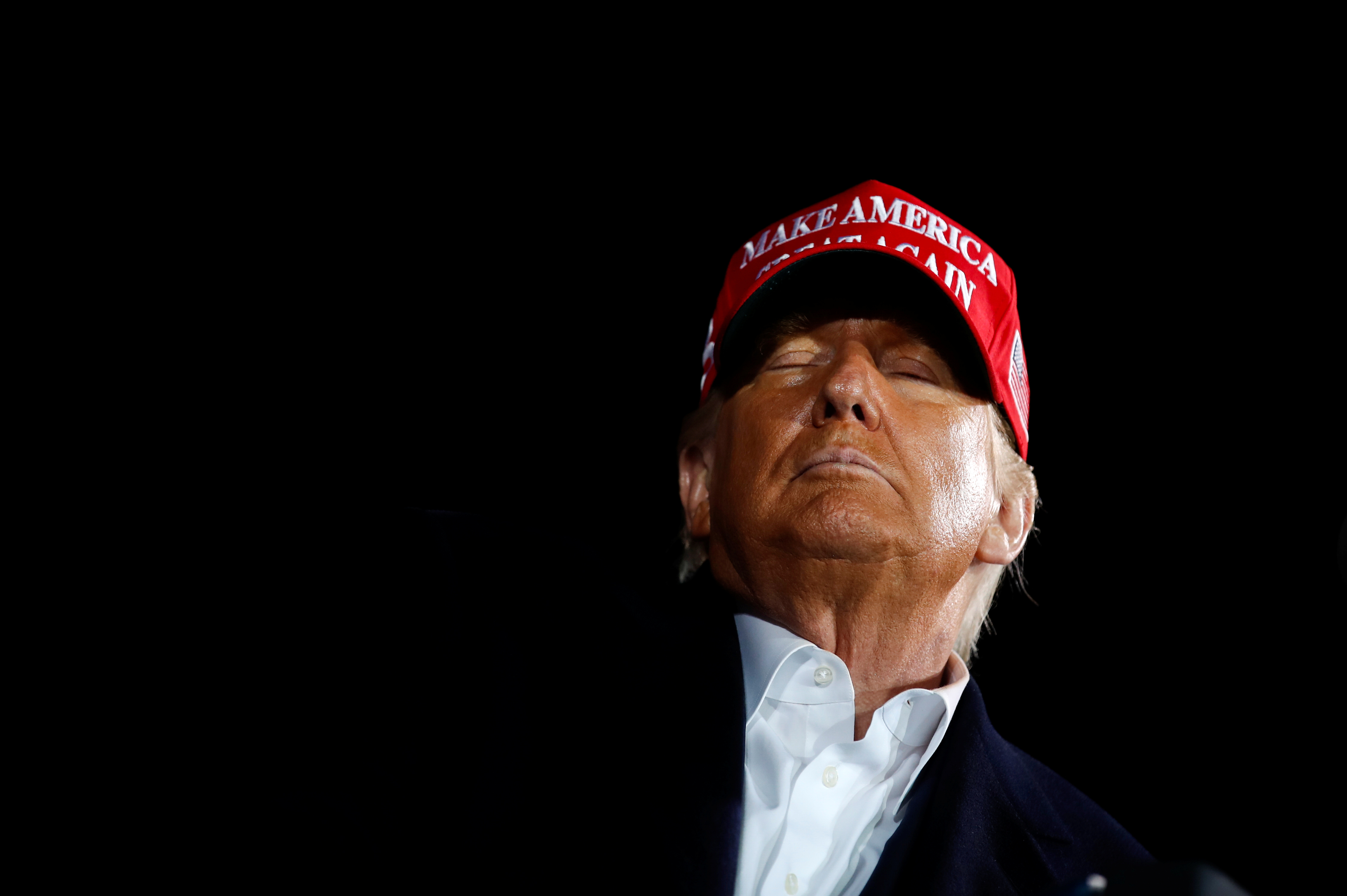 Donald Trump, en evento de campaña en Des Moines (Reuters)