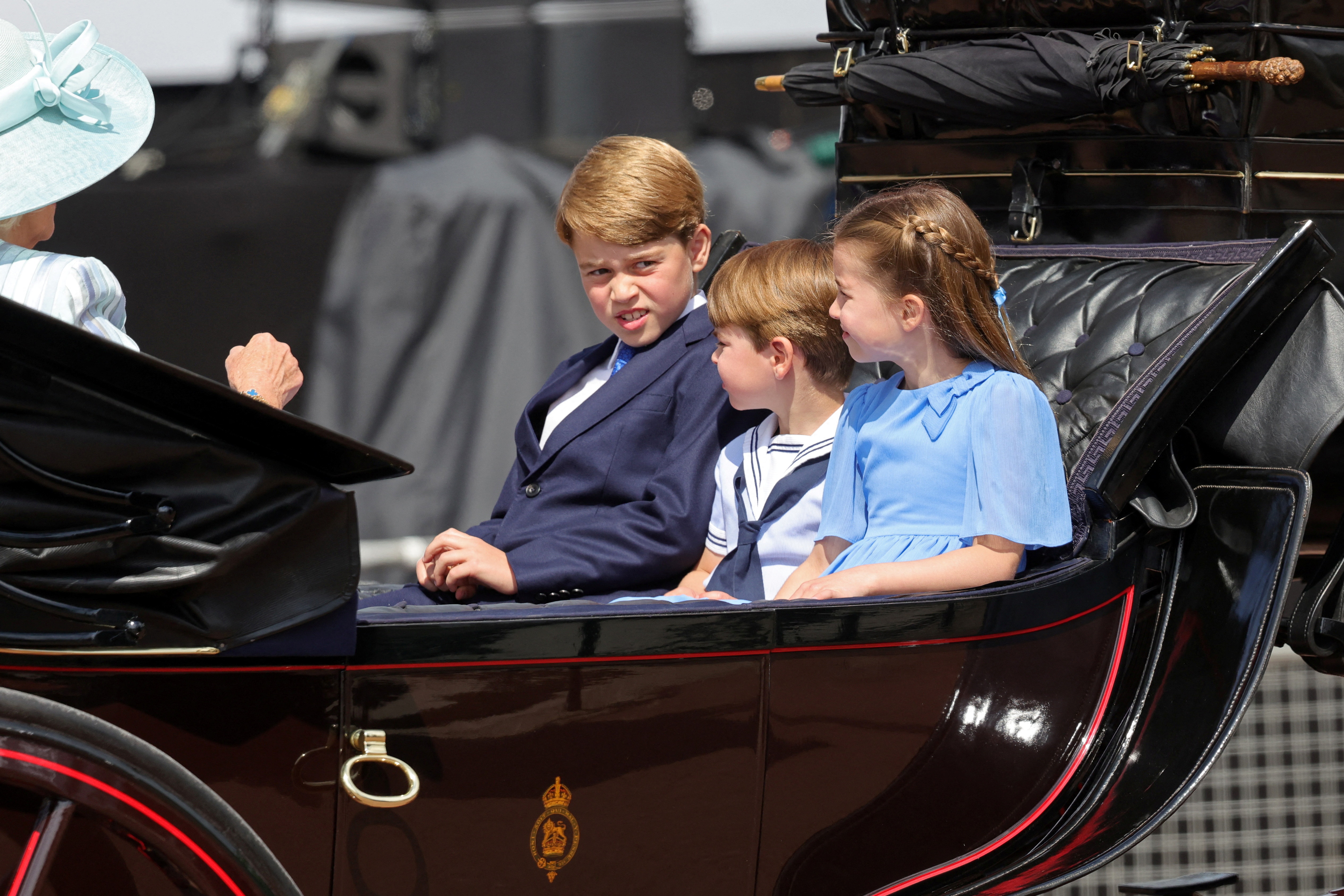 I principi George e Louis e la principessa Charlotte.  Chris Jackson/Piscina via REUTERS