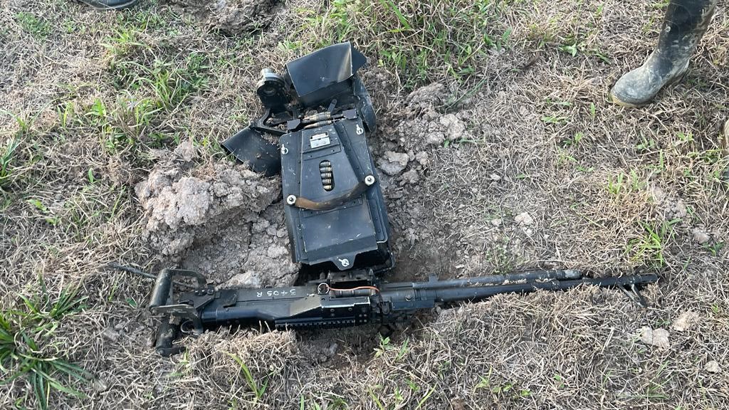 Apareció la ametralladora del Ejército Nacional que se había caído de un helicóptero en Arauca