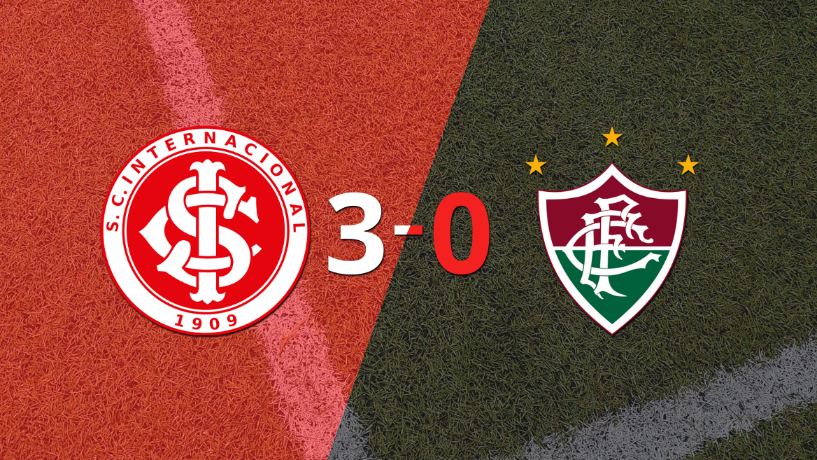 Internacional le pasó por encima 3-0 a Fluminense
