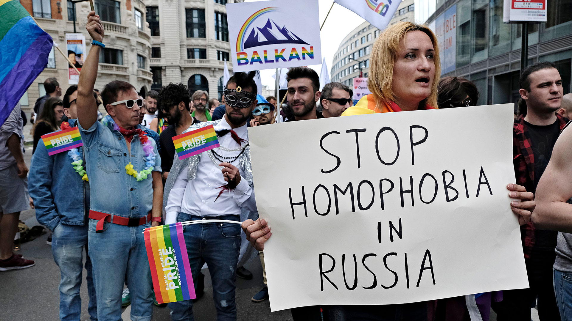 Una manifestación a favor de los derechos de la comunidad LGTB+ en Rusia (Archivo)
