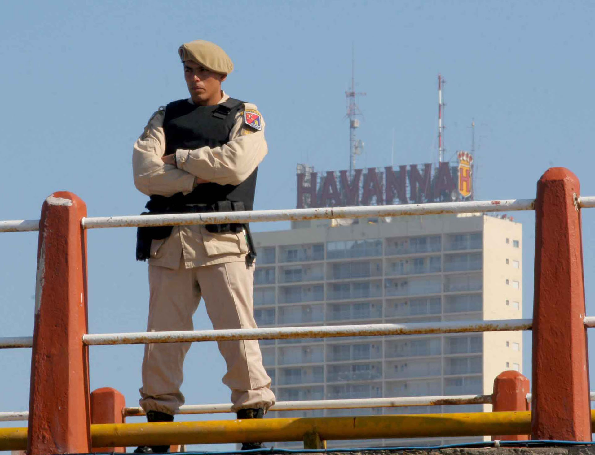 El Personal de Prefectura fue desplegado por una amplia zona del centro de la ciudad balnearia y los alrededores