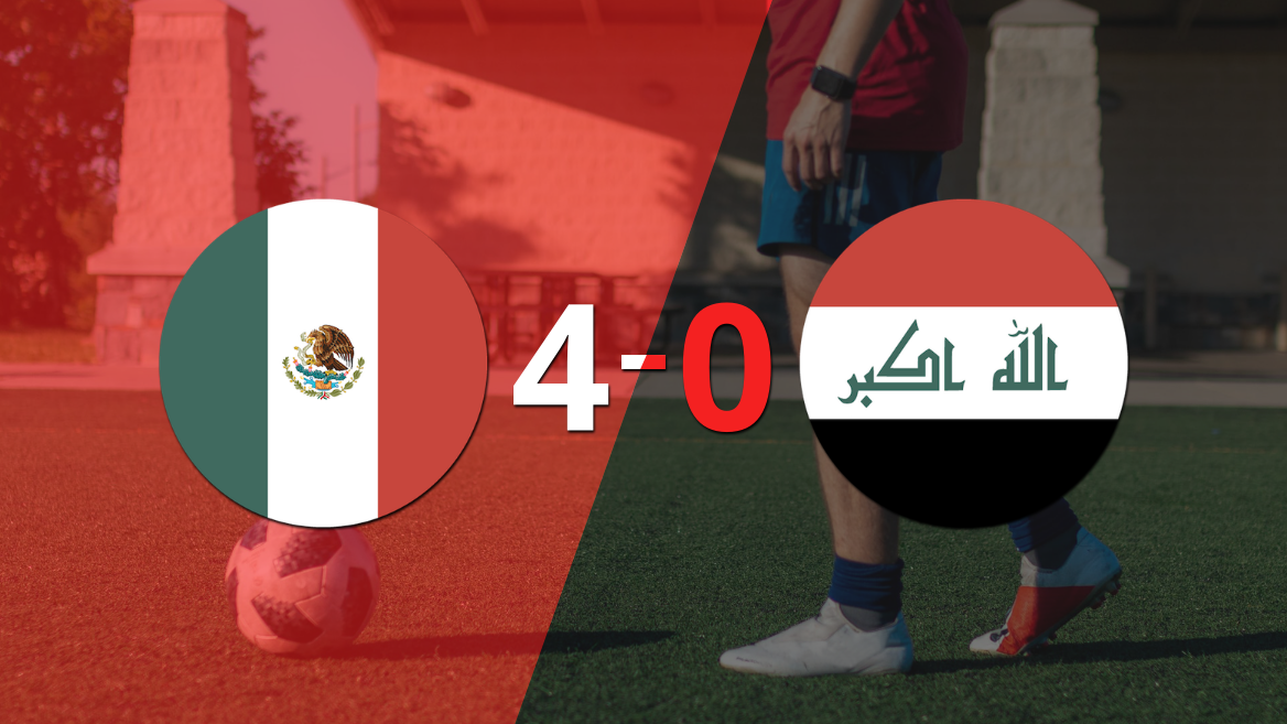 Irak fue superado fácilmente y cayó 4-0 contra México