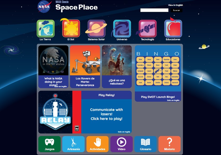 pegamento En detalle Asco Juegos gratis de la NASA para niños sobre el espacio y los planetas -  Infobae