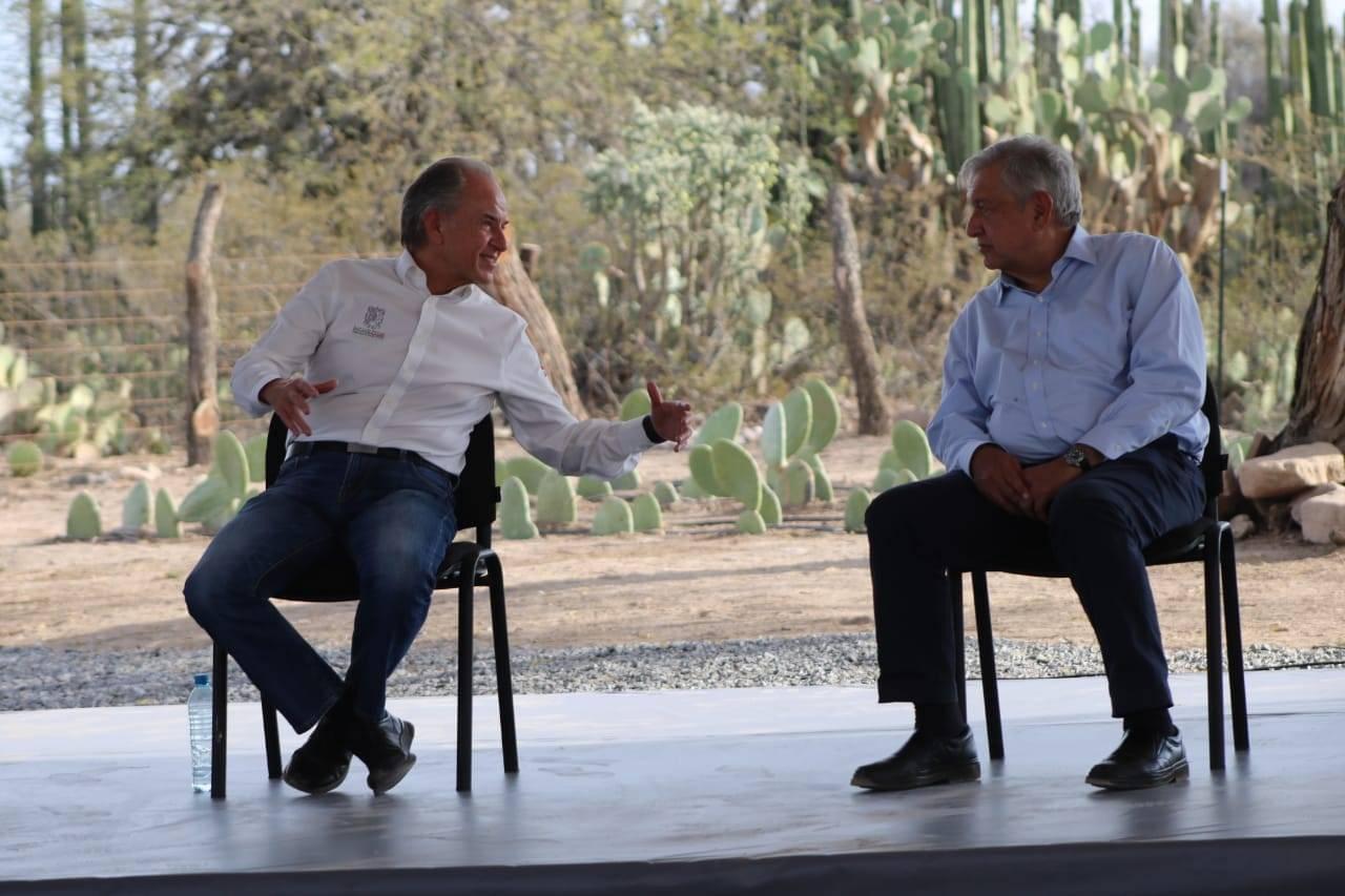 Estuvo acompañado por el gobernador del estado de San Luis Potosí, Juan Manuel Carreras López (Foto: Cortesía/Presidencia)