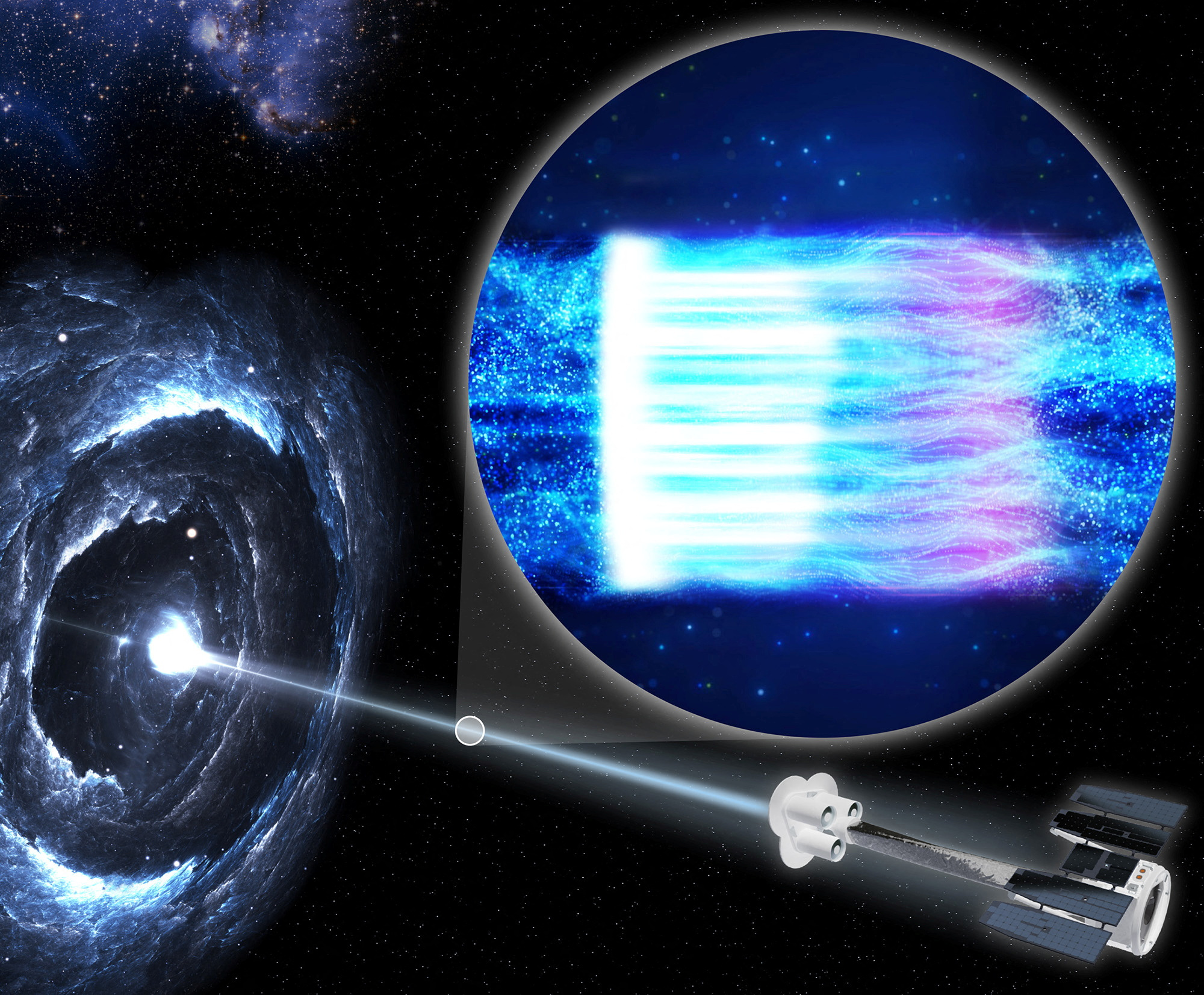 El video de la NASA muestra 10 grandes agujeros negros (Pablo Garcia (NASA/MSFC)/Handout via REUTERS)