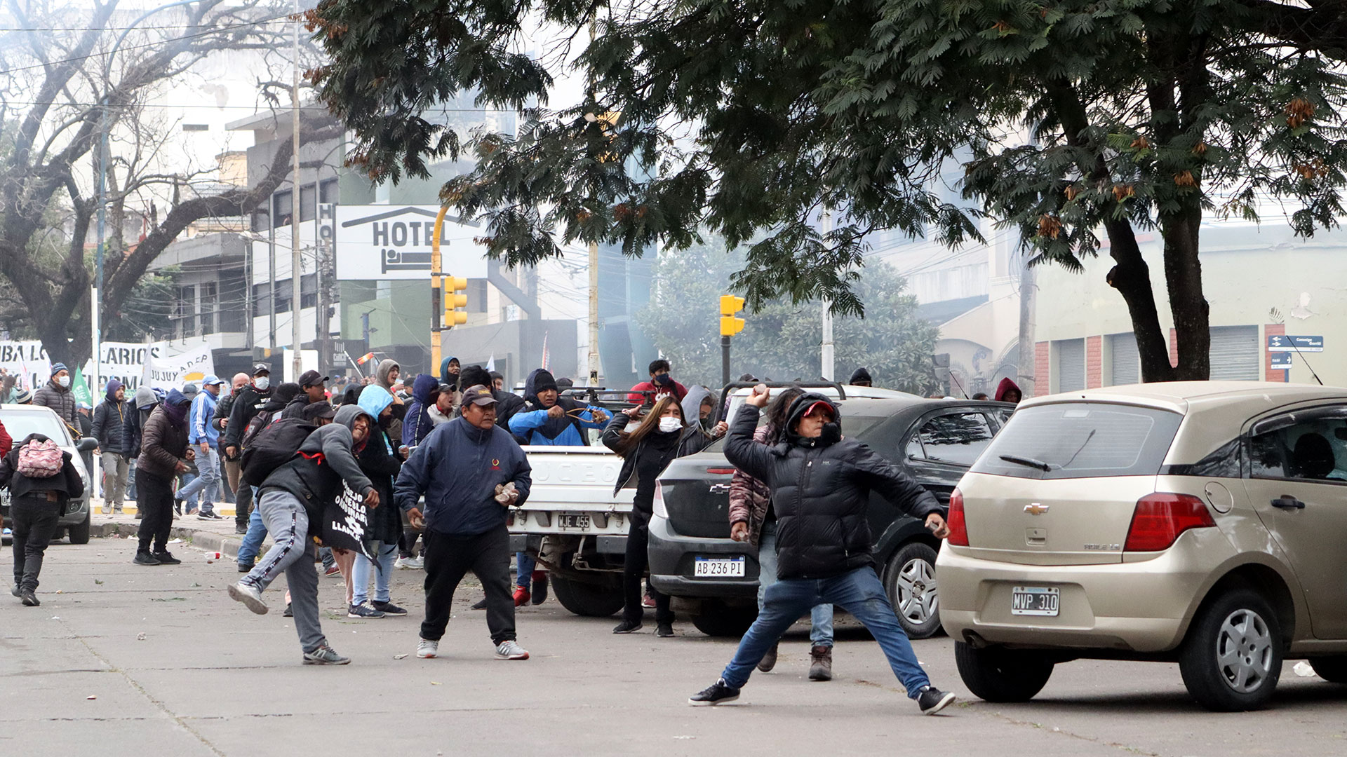 Incidentes en la Legislatura de Jujuy (Foto: Mariano Cicero)