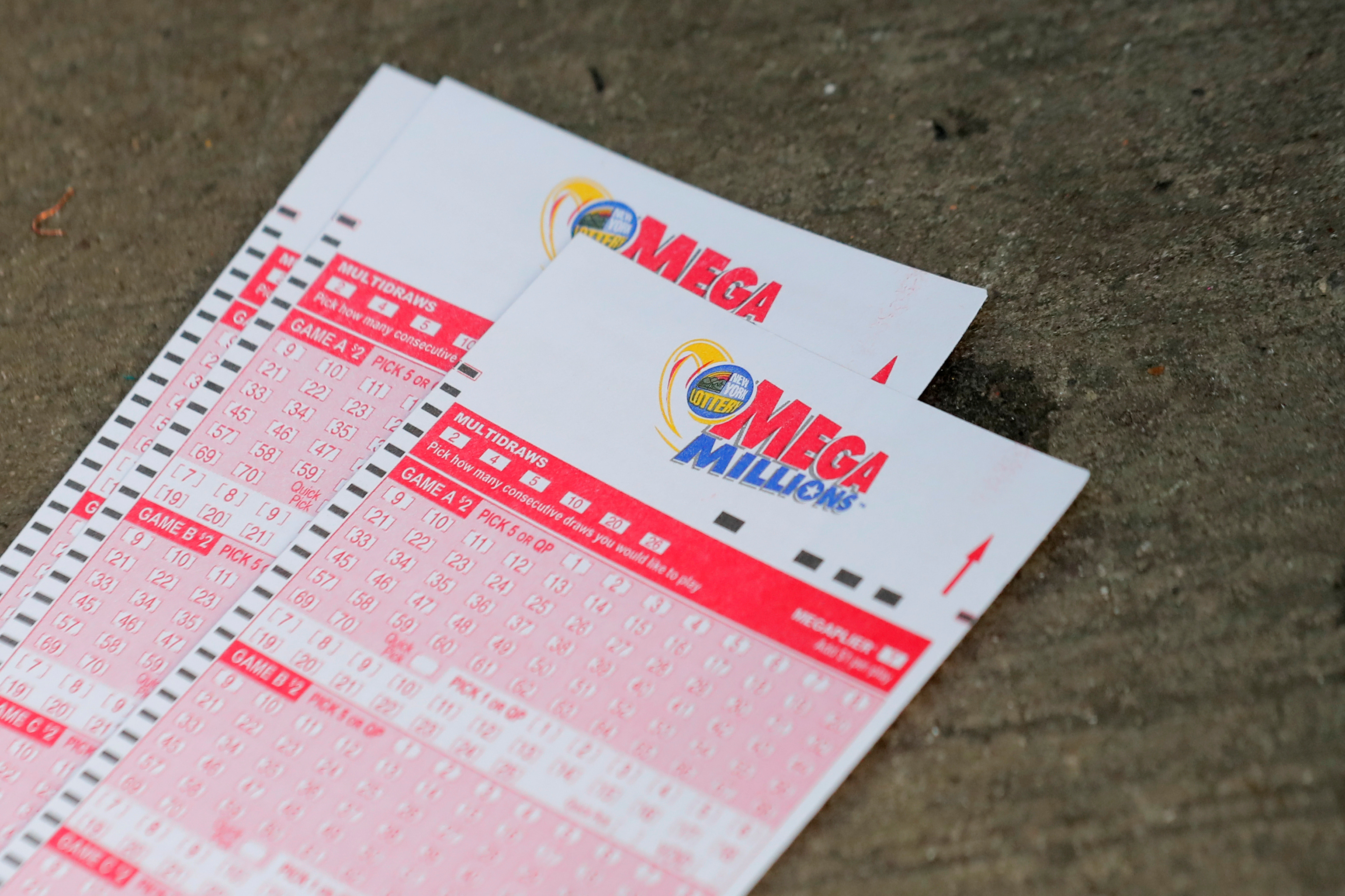 A Mega Millions lottery ticket.  According to Corley, hardly anyone with money gambles. "Rich people don't trust their wealth to good luck: they create their own good luck" (REUTERS/Brendan McDermid/File)