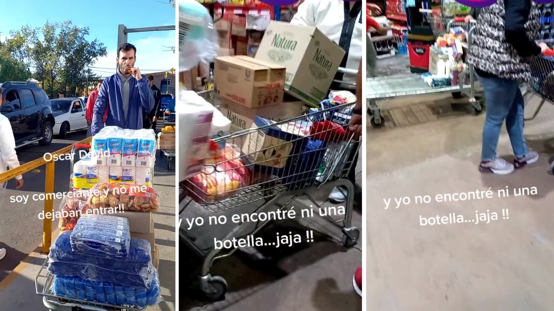 “Se llevan tres cajas de aceite”: una argentina se enfureció porque los chilenos tienen fila exclusiva en un supermercado