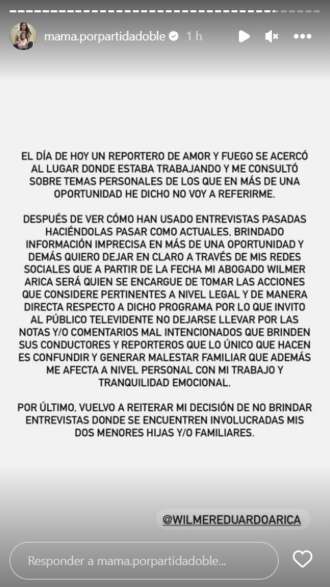 Andrea San Martín amenaza con tomar acciones legales contra Amor y Fuego. (Instagram)