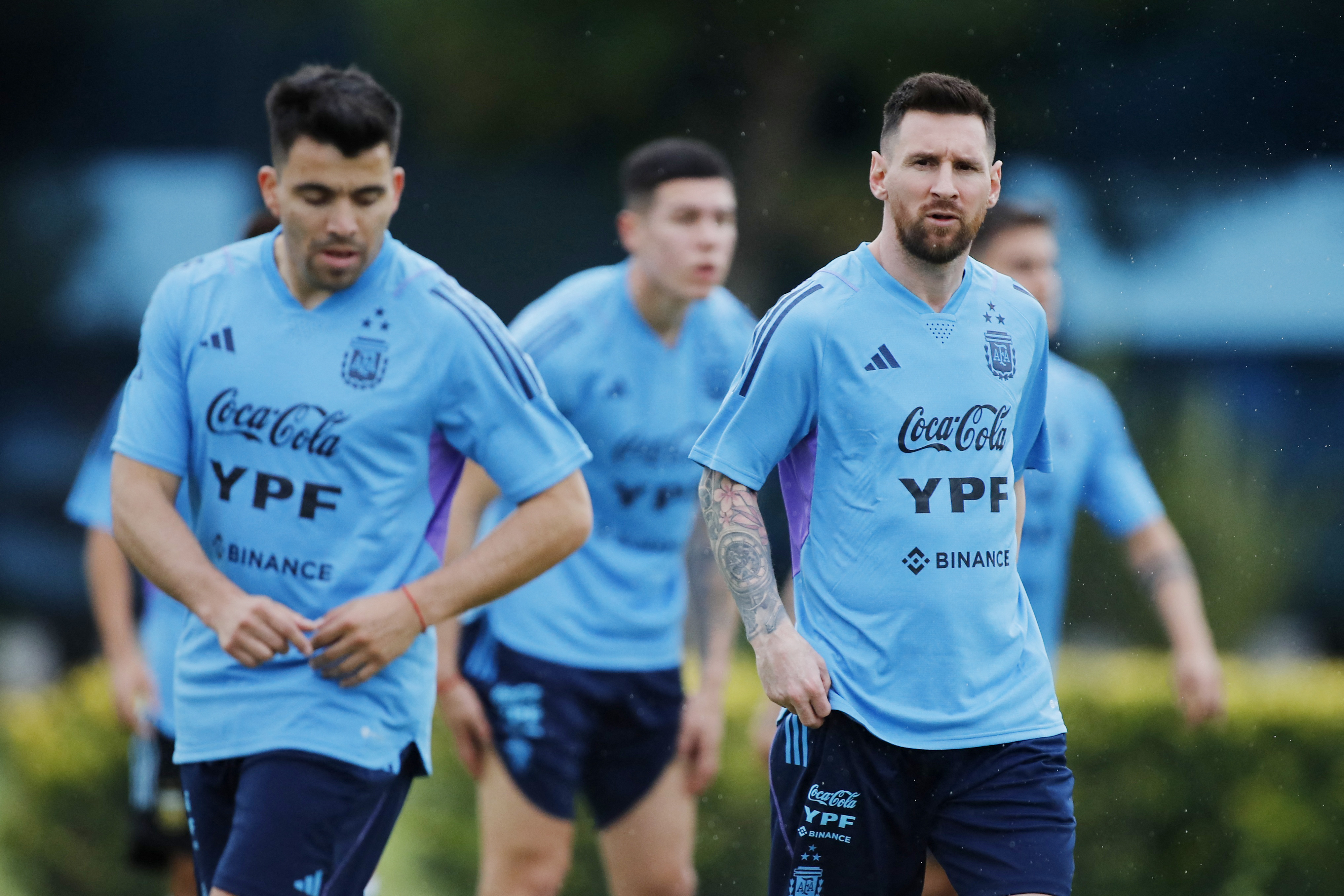 Lionel Messi participa del entrenamiento de la Selección Argentina antes del amistoso con Panamá (Agustin Marcarian)