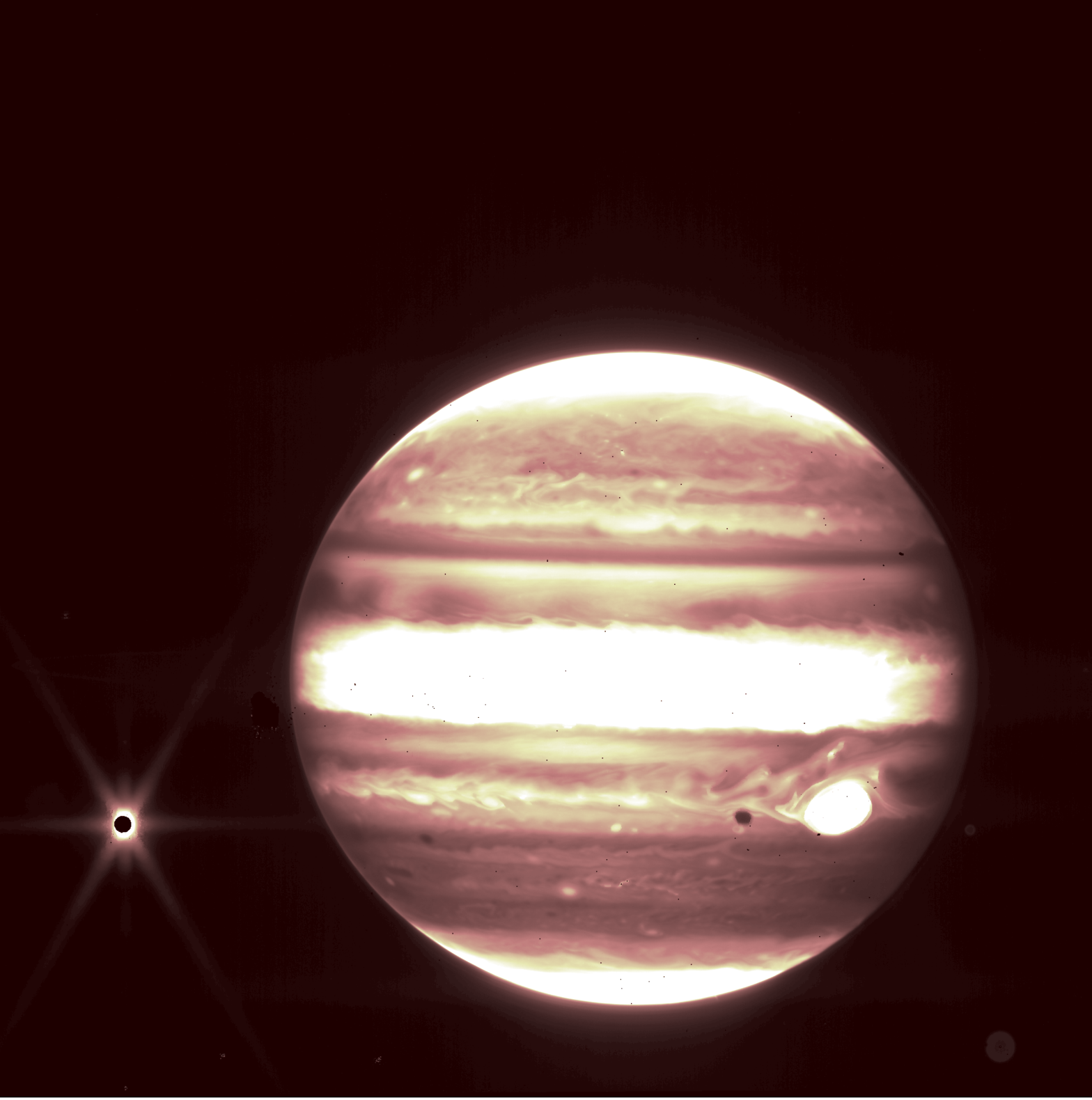 Immagine di Giove dal telescopio James Webb.  (Immagine: NASA)