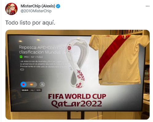 MisterChip alienta a Perú previo al partido contra Australia