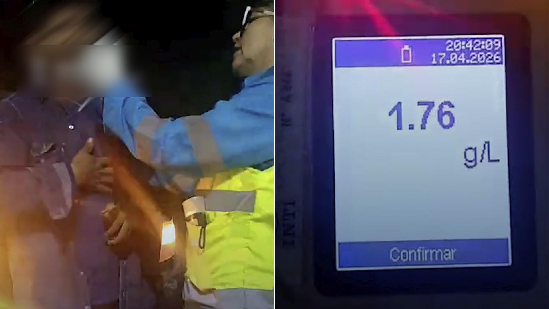 Manejaba con 1,76 de alcohol en sangre en una ruta, le retuvieron el registro y el auto, y ahora deber&aacute; pagar una multa millonaria