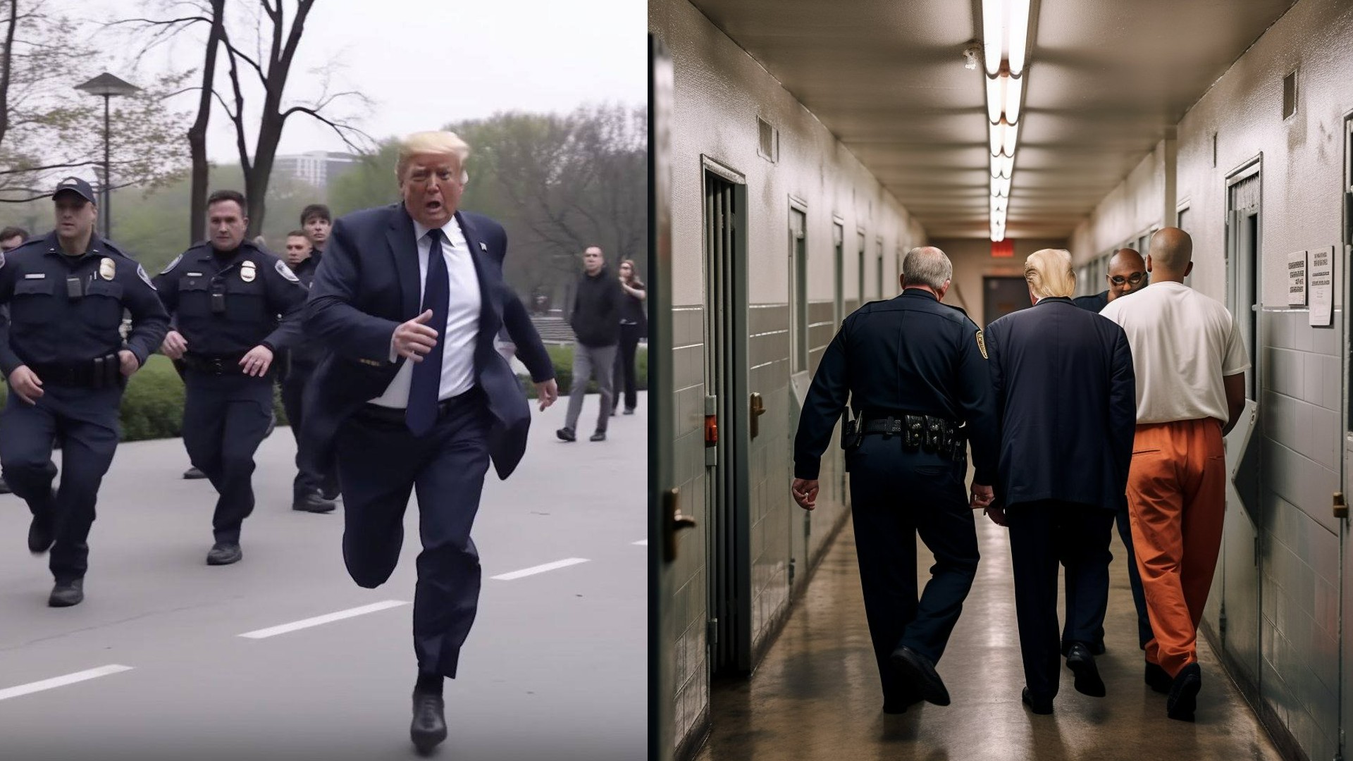 Así son las fotos del arresto de Donald Trump generadas por una inteligencia artificial que se hicieron virales