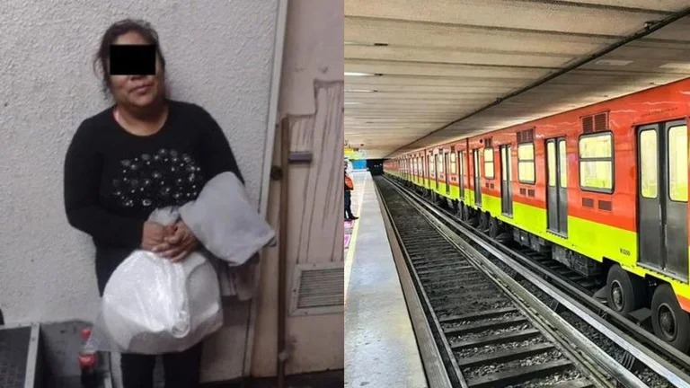 Mujer tiró aspas de plástico a vías del Metro (Especial)