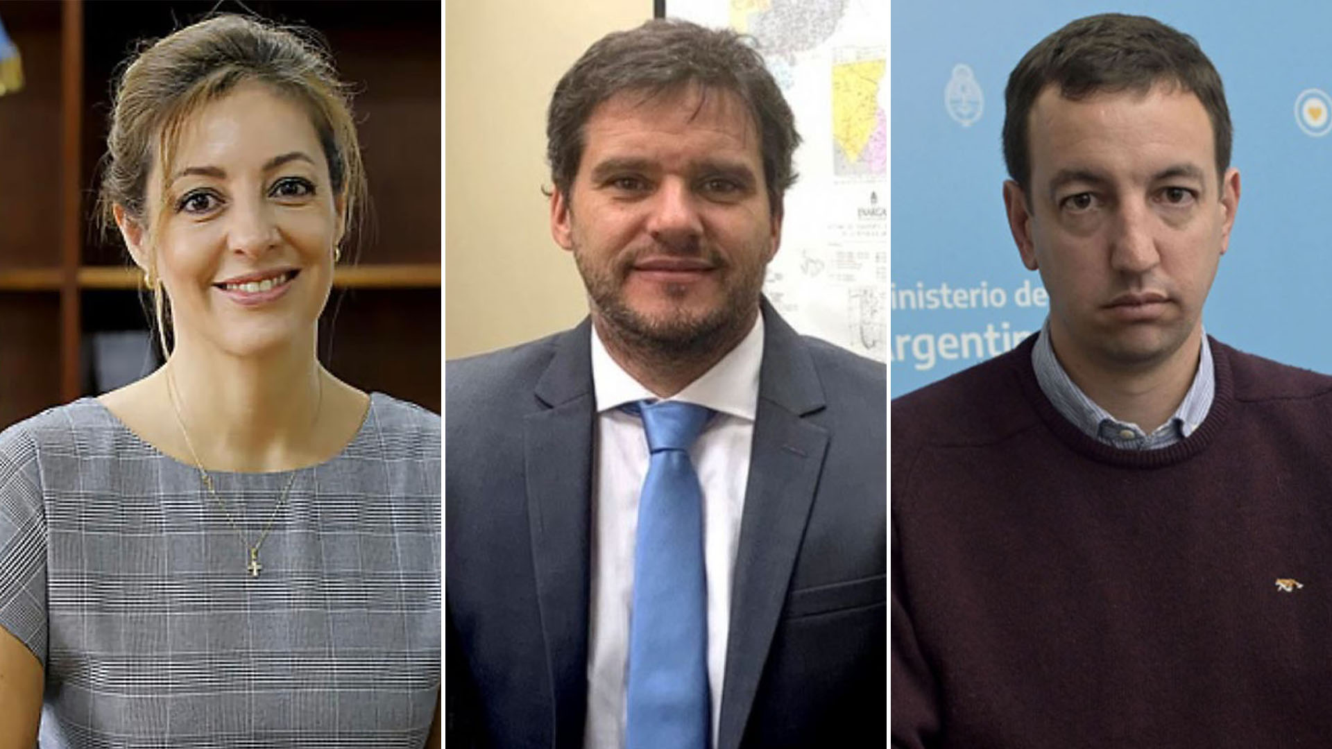 El equipo de Energía: Flavia Royón, Federico Bernal y Santiago Yanotti