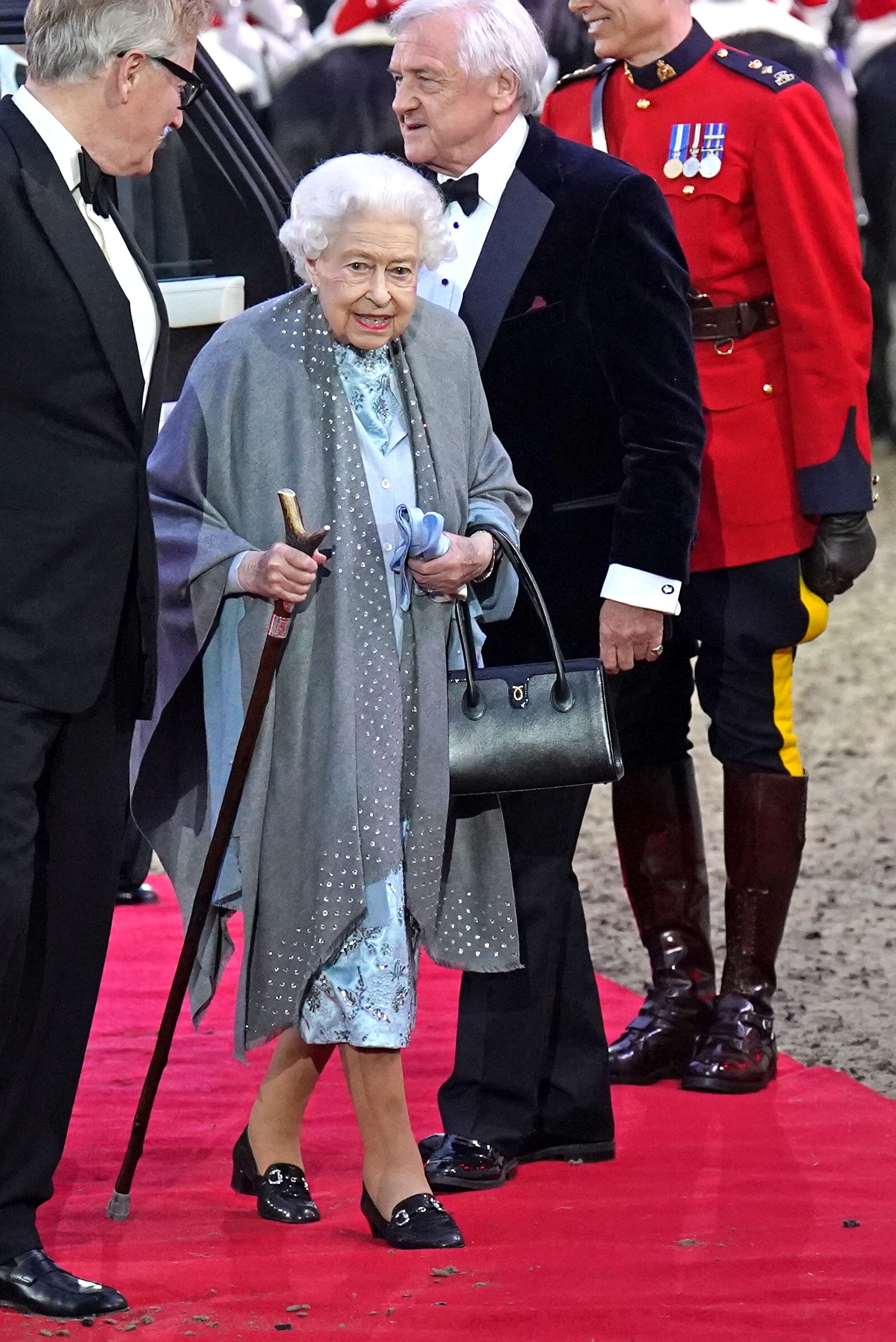 La reina Isabel de Gran Bretaña llega para la celebración "A Gallop Through History Platinum Jubilee" en el Royal Windsor Horse Show en el Castillo de Windsor, Gran Bretaña, el 15 de mayo de 2022. Steve Parsons/REUTERS