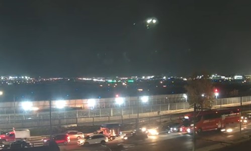 Joe Biden took off from the runway at the Mexico City International Airport (Screenshot/webcams from Mexico)