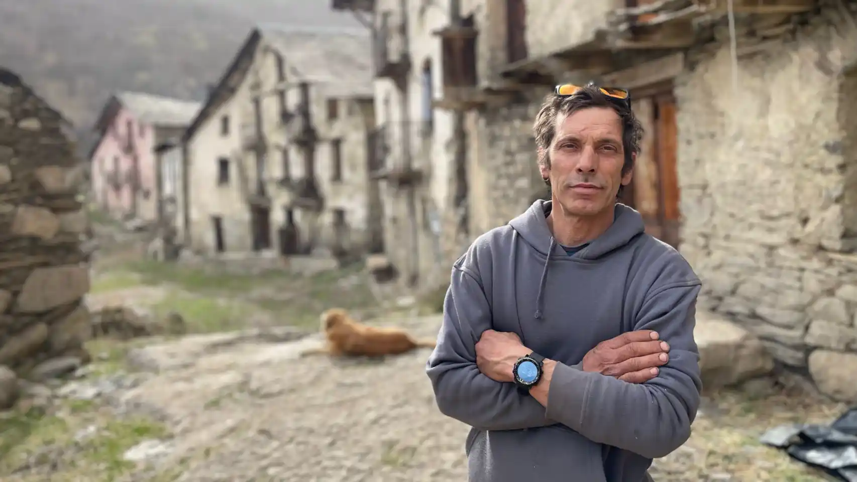 Eloi Renau, the only resident of Àrreu, has taken on the task of bringing this century-old village in the Catalan Pyrenees back to life.  Photo: The Spaniards/Marc Solanes