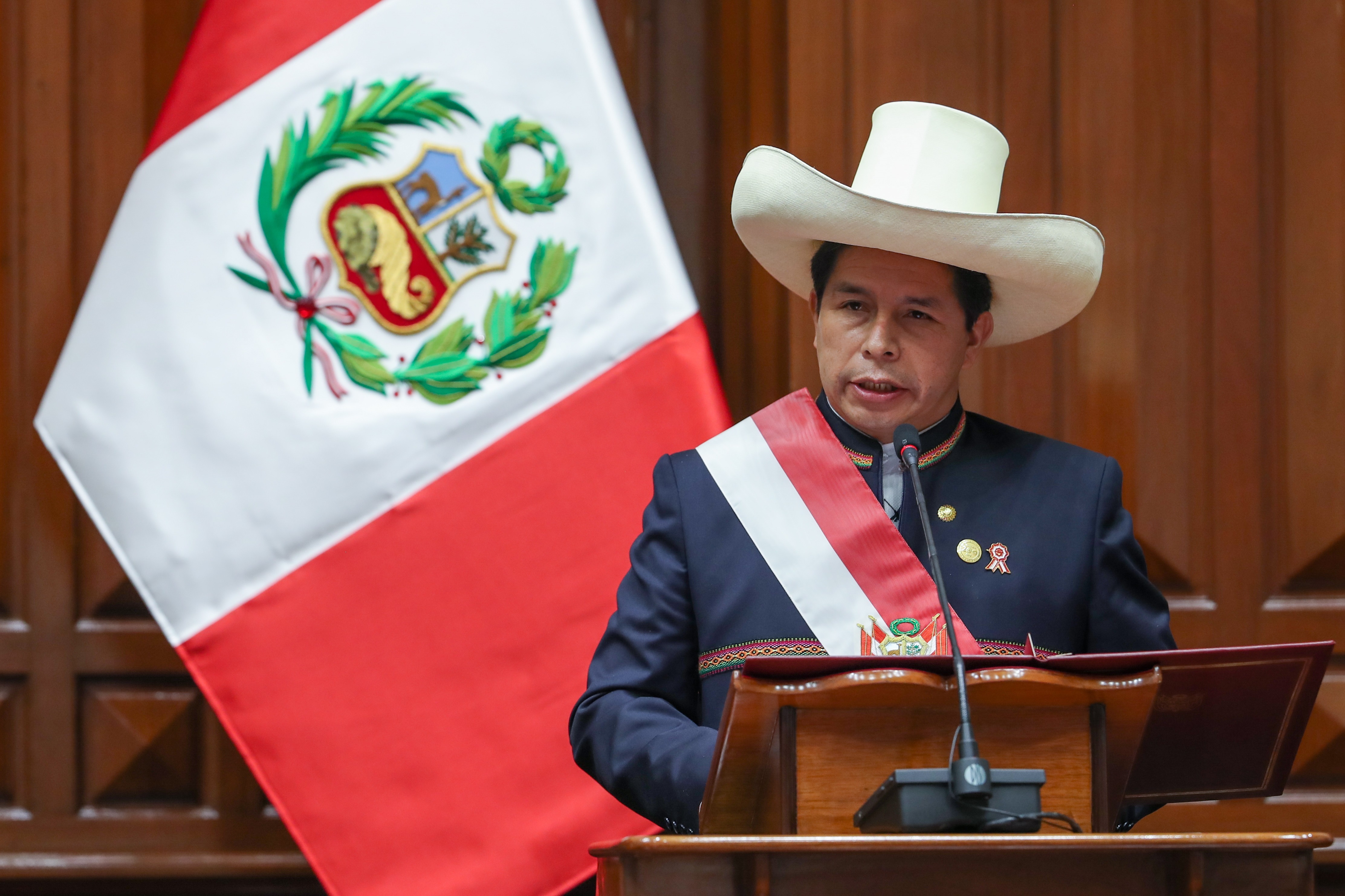 El nuevo presidente del Perú, Pedro Castillo