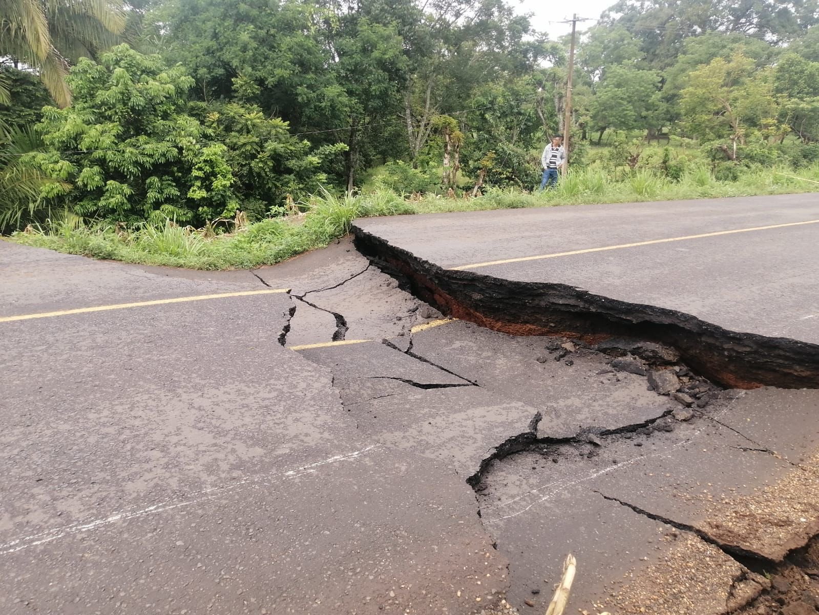 Some stretches of highway in the region's south have suffered the devastation of the rains (Photo: Veracruz Government)
