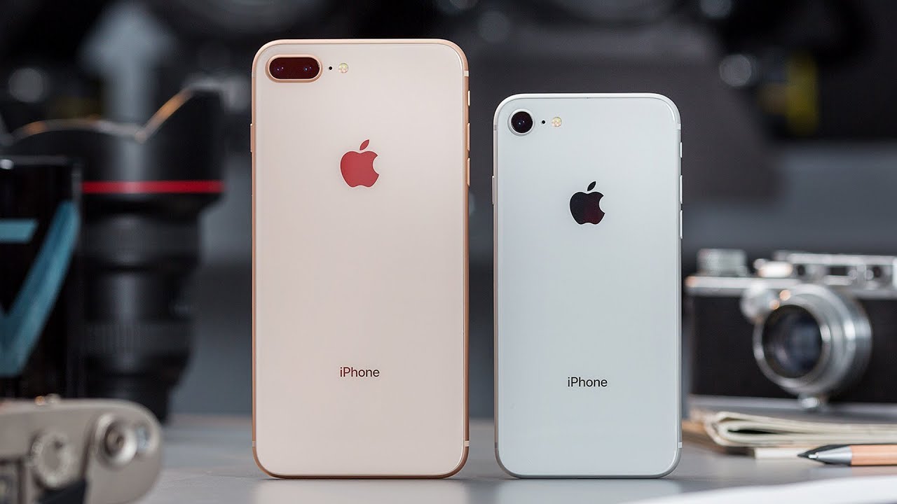 iPhone 8 Plus y iPhone 8, respectivamente. (foto: Enaco)