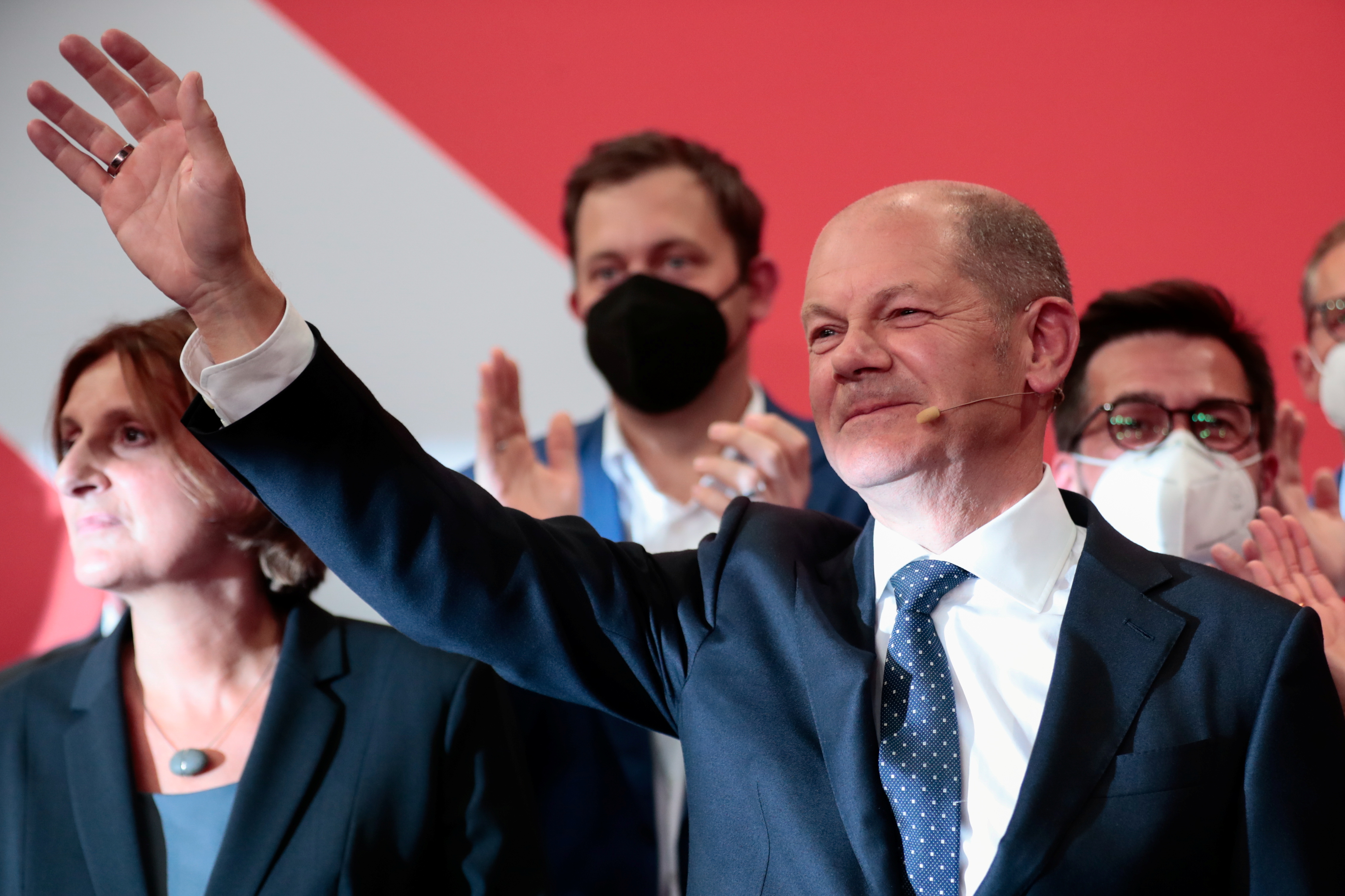 El líder del partido Socialdemócrata (SPD) Olaf Scholz 