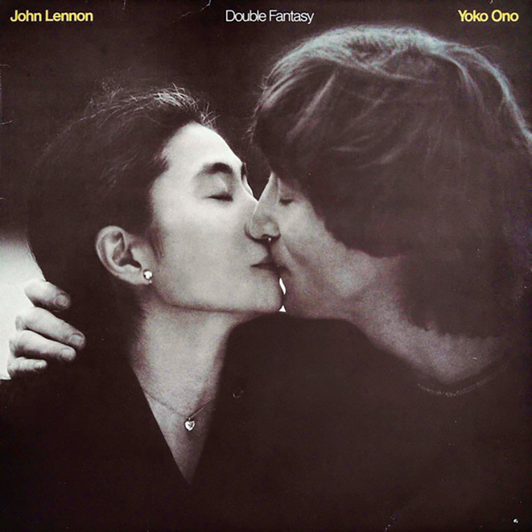 La tapa de Double fantasy. Lennon exigió que apareciera el nombre de Yoko.