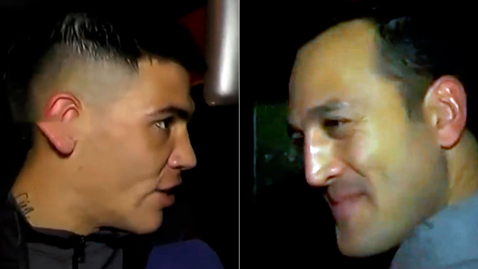 El árbitro Espinoza y el futbolista Gustavo Cantó se cruzaron en una nota tras la tensa escena en pleno partido: “La próxima lo empujo”      
