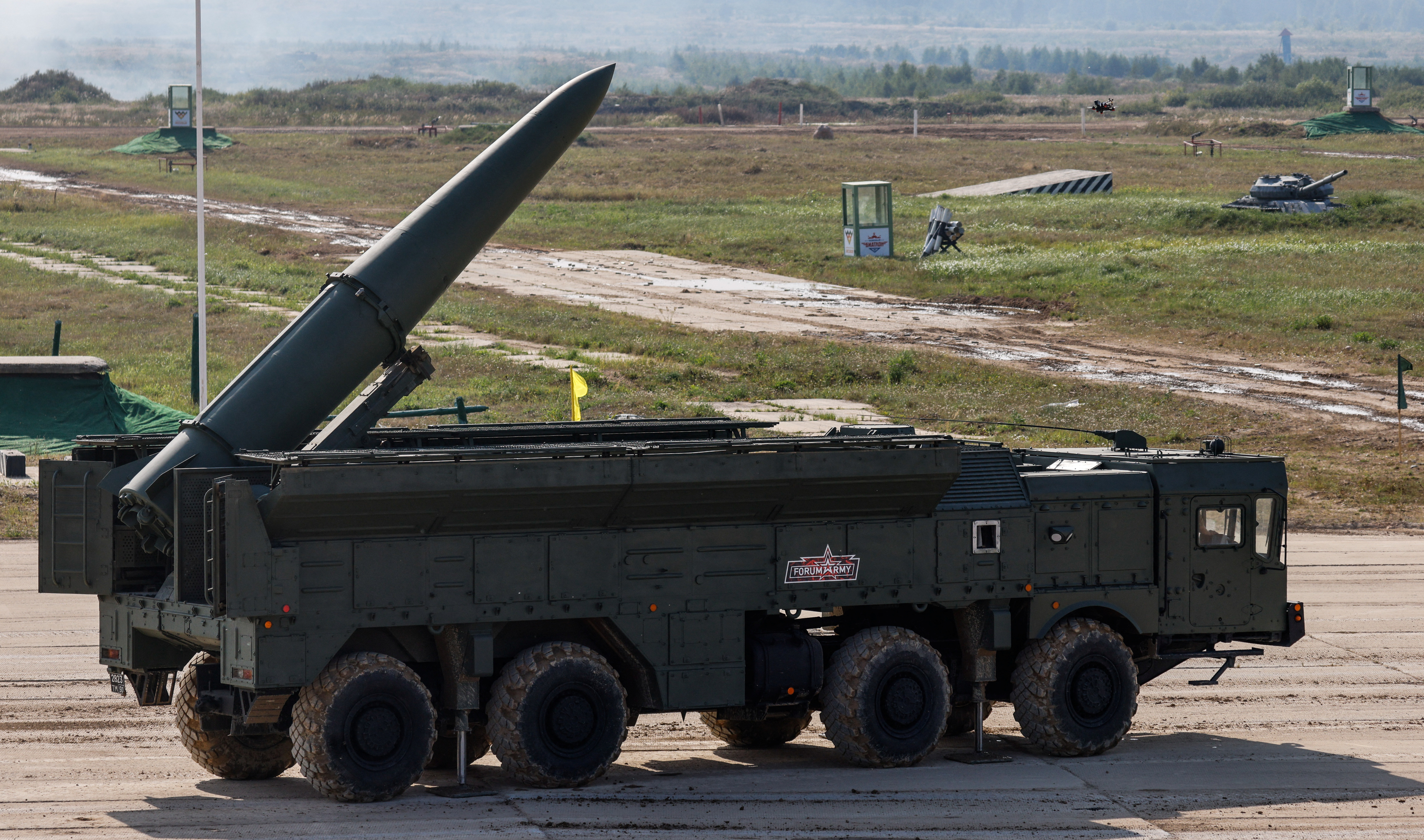 El lanzador de misiles ruso Iskander-E 