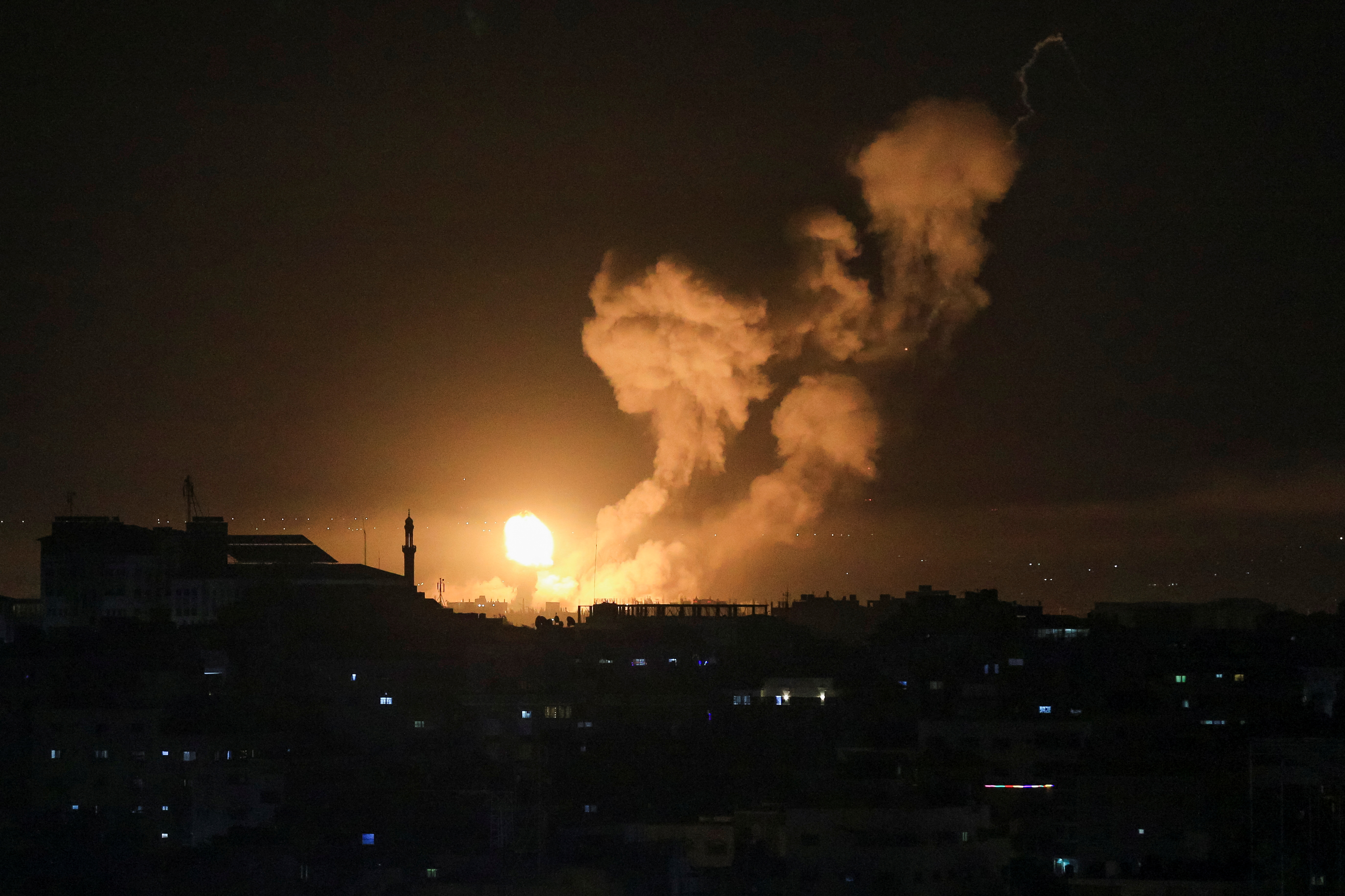 Personal médico en Gaza confirmó que hasta el momento no se han reportado heridos por los bombardeos israelíes (REUTERS/Bashar Talib)