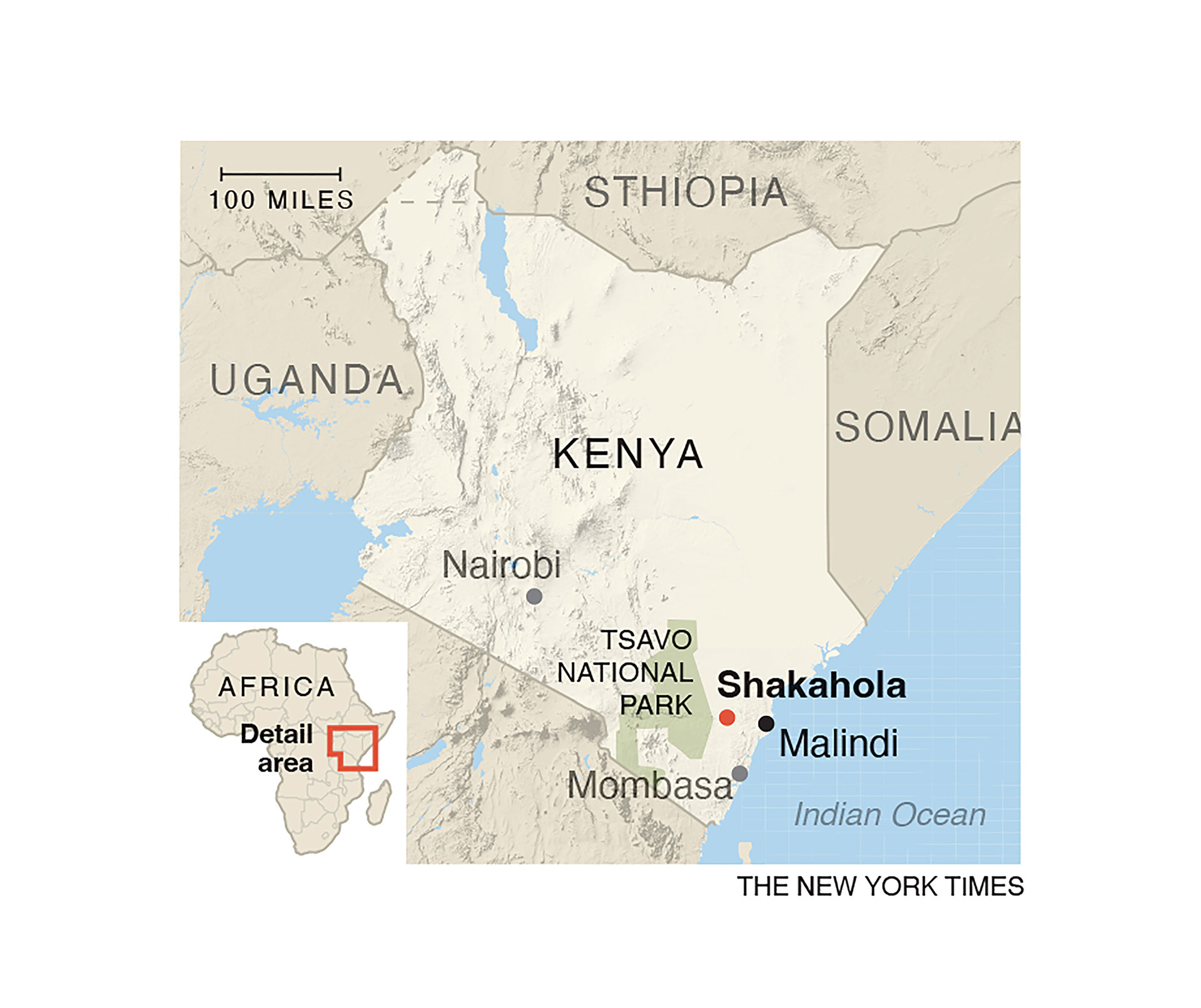 El hecho es conocido como la "masacre de Shakahola" (The New York Times)