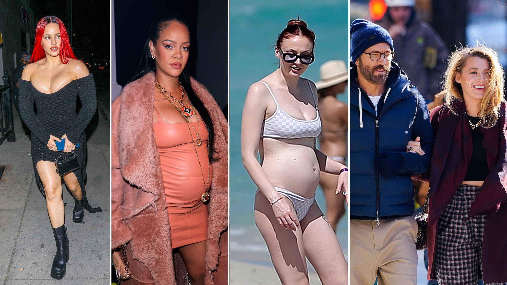 Sophie Turner disfrutó de la playa en Miami, Ryan Reynolds y Blake Lively dieron un romántico paseo en Nueva York: celebrities en un click