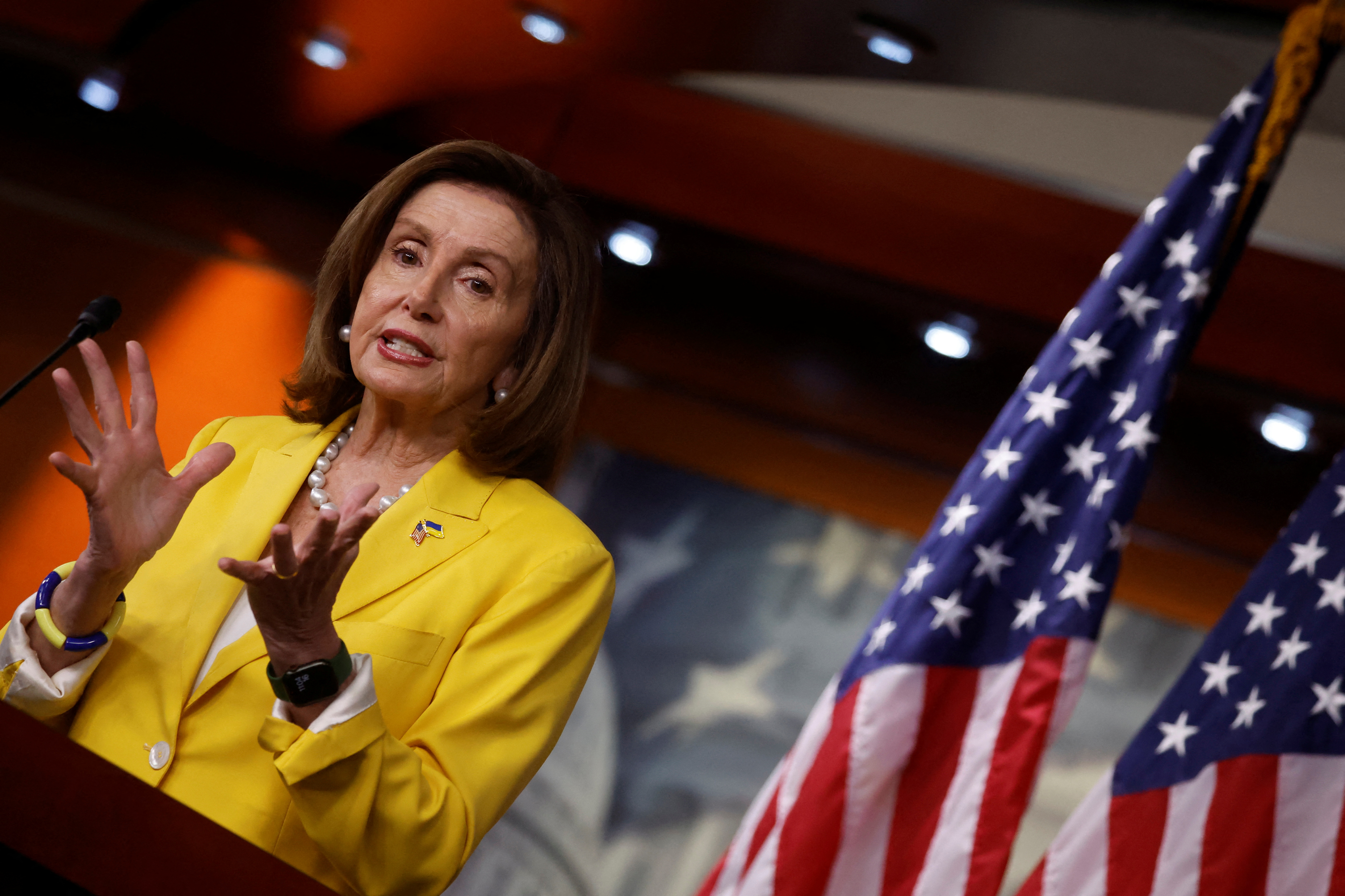 La presidenta de la Cámara de Representantes de Estados Unidos, Nancy Pelosi (REUTERS/Jonathan Ernst)