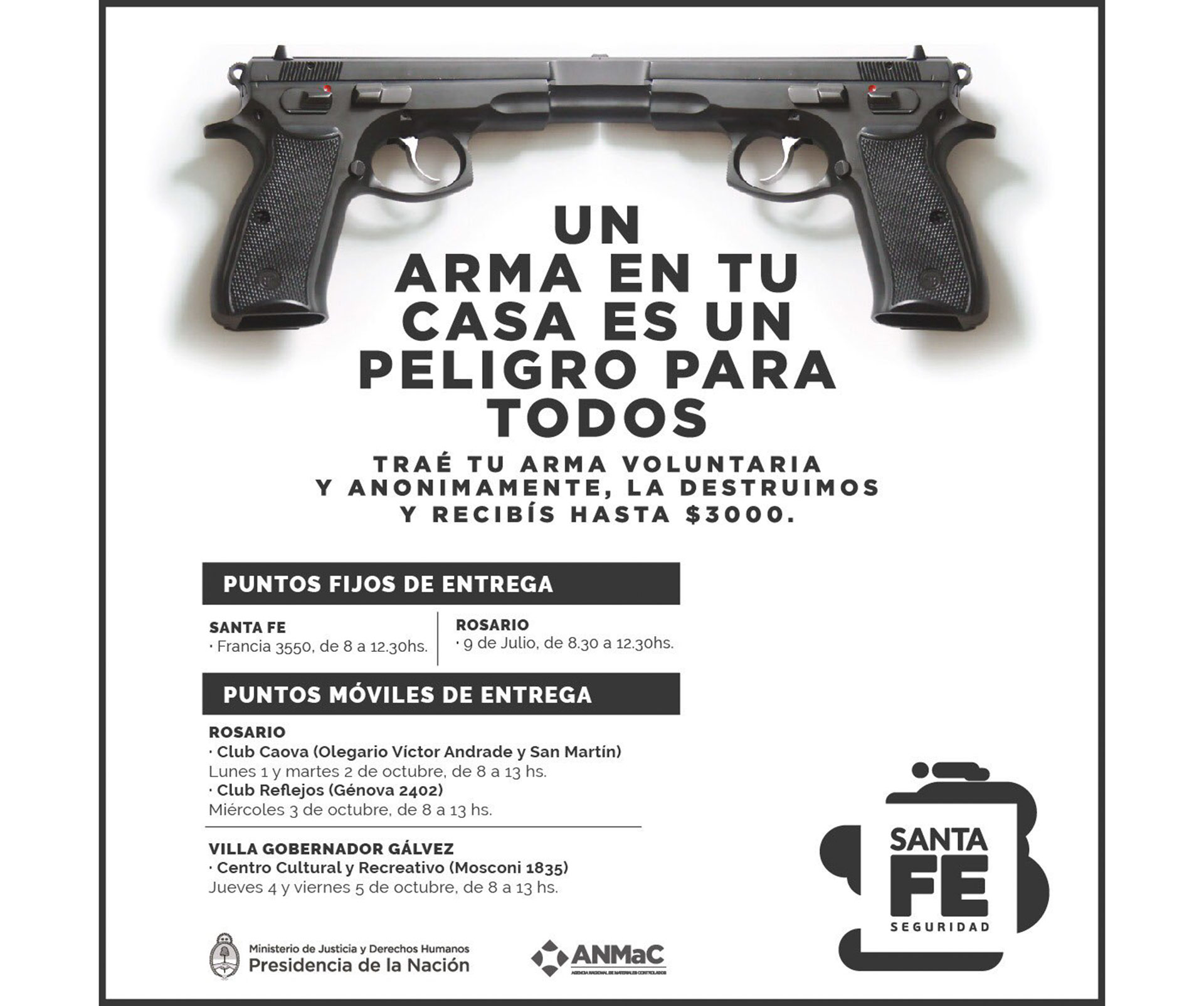 La campaña de desarme que, en 2018, Maximiliano Pullaro impulsaba como funcionario 