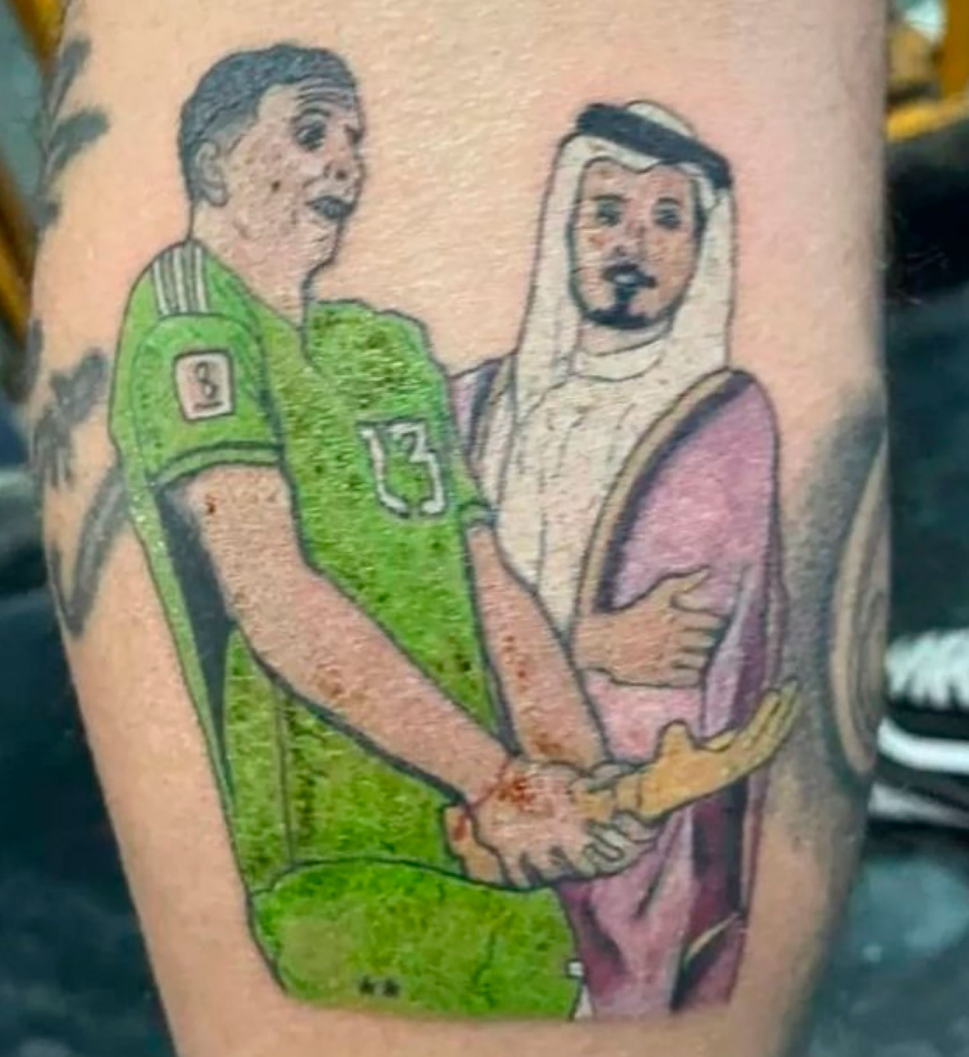 Los tatuajes del campeón del mundo que salieron mal (@kindakitty)