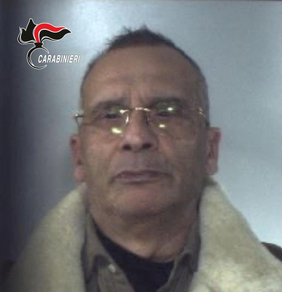 Matteo Messina Denaro, tras ser detenido en Palermo, Italia, el 16 de enero de 2023. Carabinieri/Handout via REUTERS 
