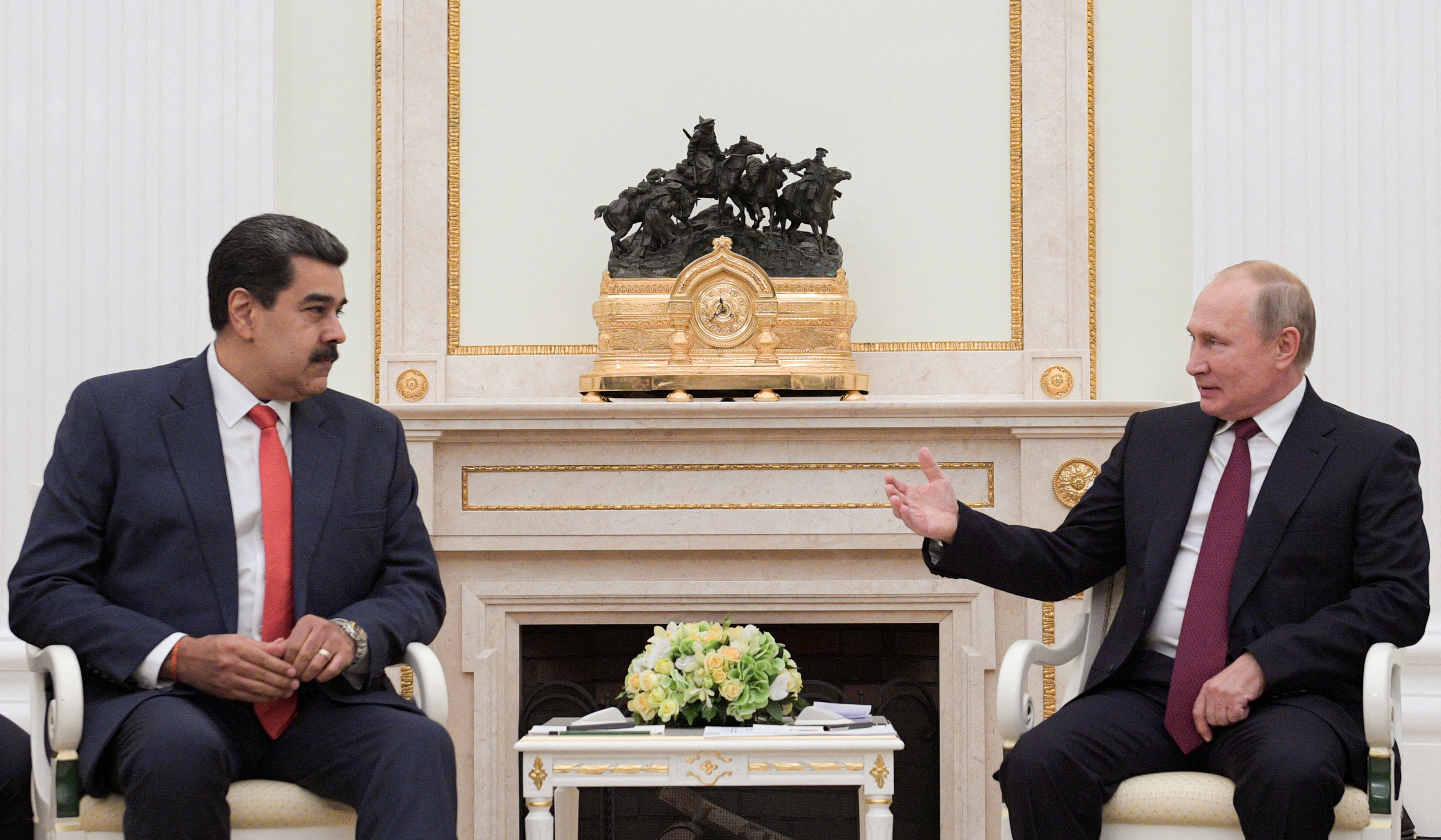 Maduro y Putin afianzan la cooperación de los regímenes de Venezuela y Rusia (/Alexei Druzhinin/REUTERS)