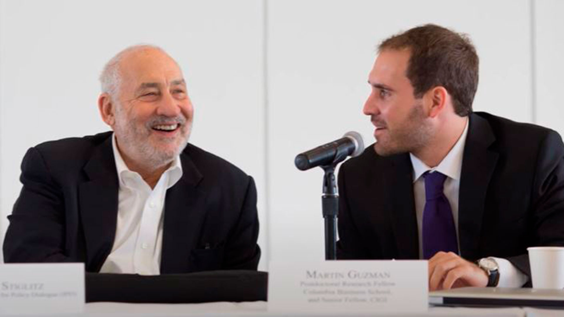 Stiglitz y Guzmán, cuando el profesor apuntalaba el ascenso académico y político de su discípulo, hoy ministro de Economía argentino