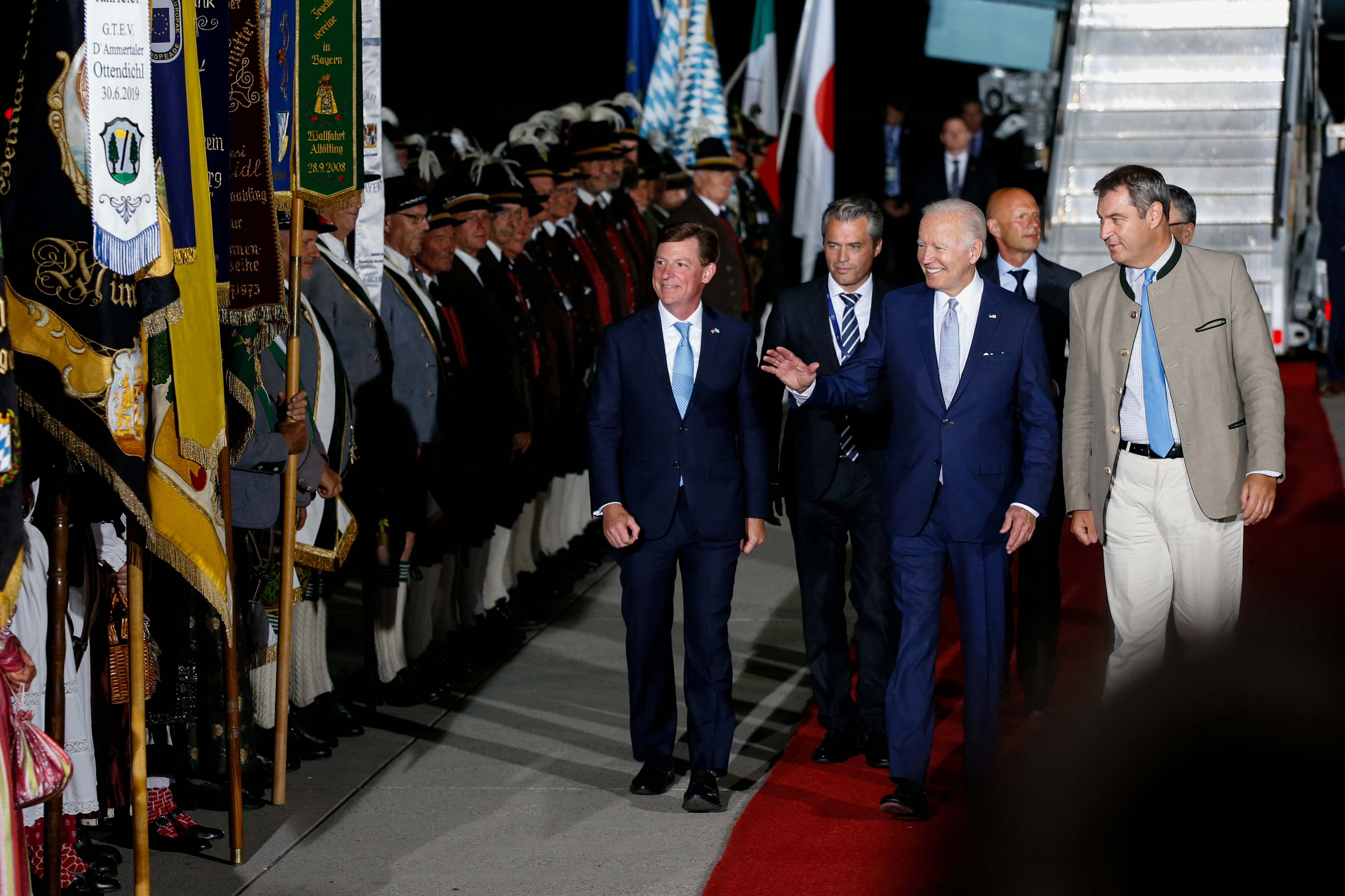 Biden llegó a Alemania para participar en la cumbre del G7 que se celebra desde este domingo 