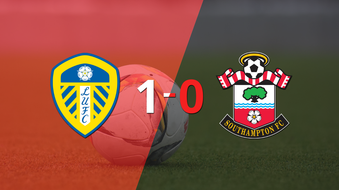 Con un solo tanto, Leeds United derrotó a Southampton en el estadio Elland Road