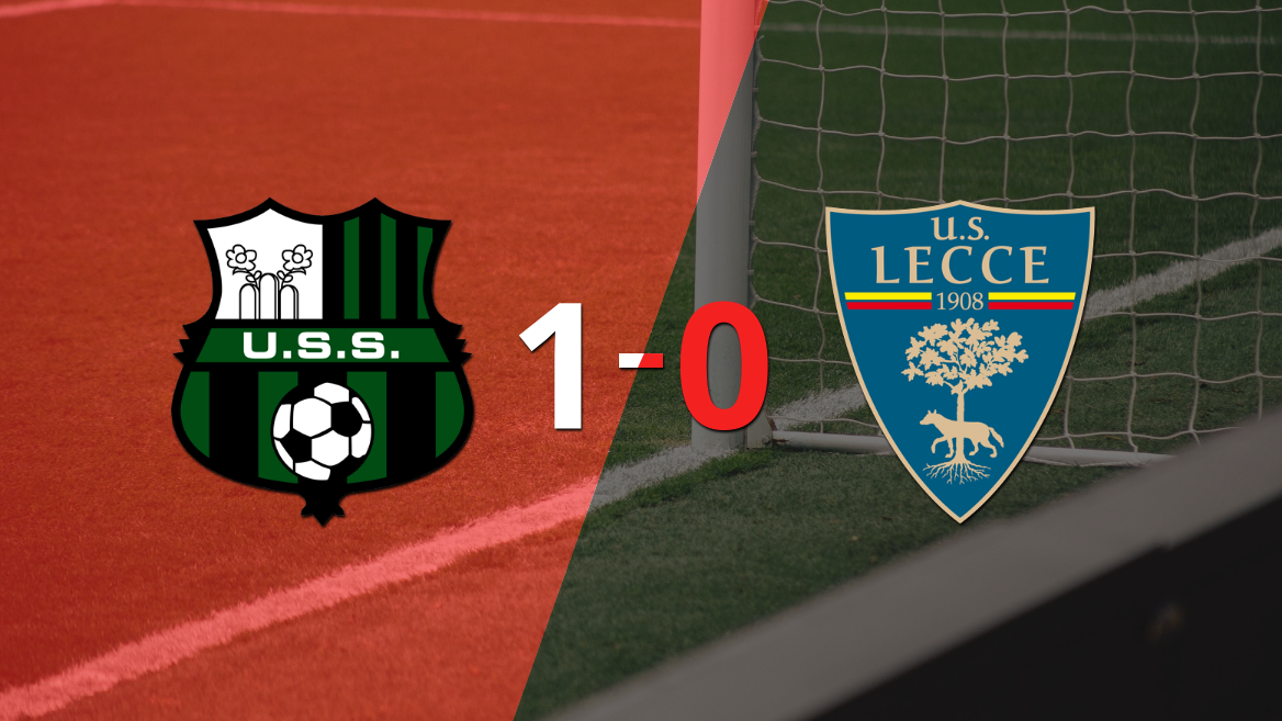Sassuolo derrotó en casa 1-0 a Lecce